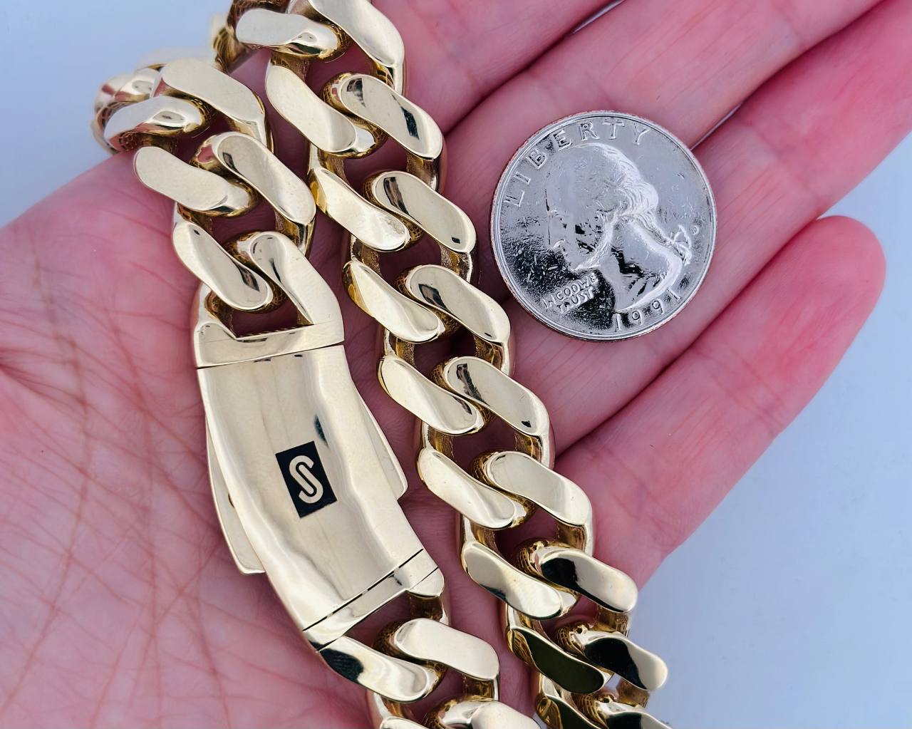 10K Monaco Chain - 15MM