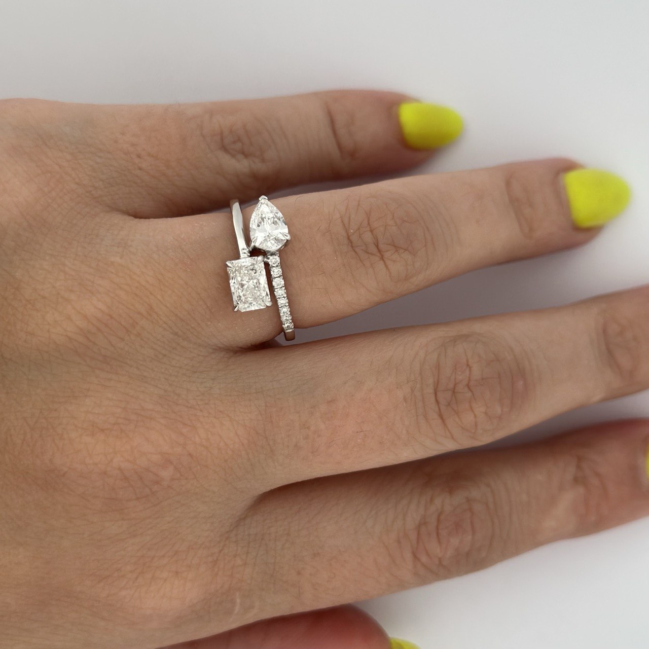 14K Gold Designer Diamond Ring - 1.52ctw