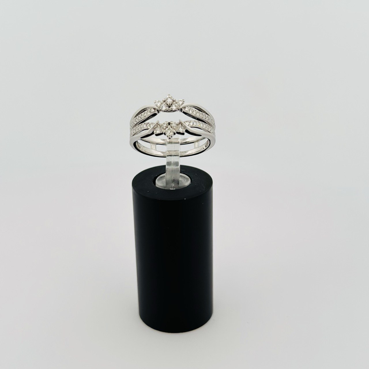 14K White Gold Diamond Ring Jacket - 0.38ctw