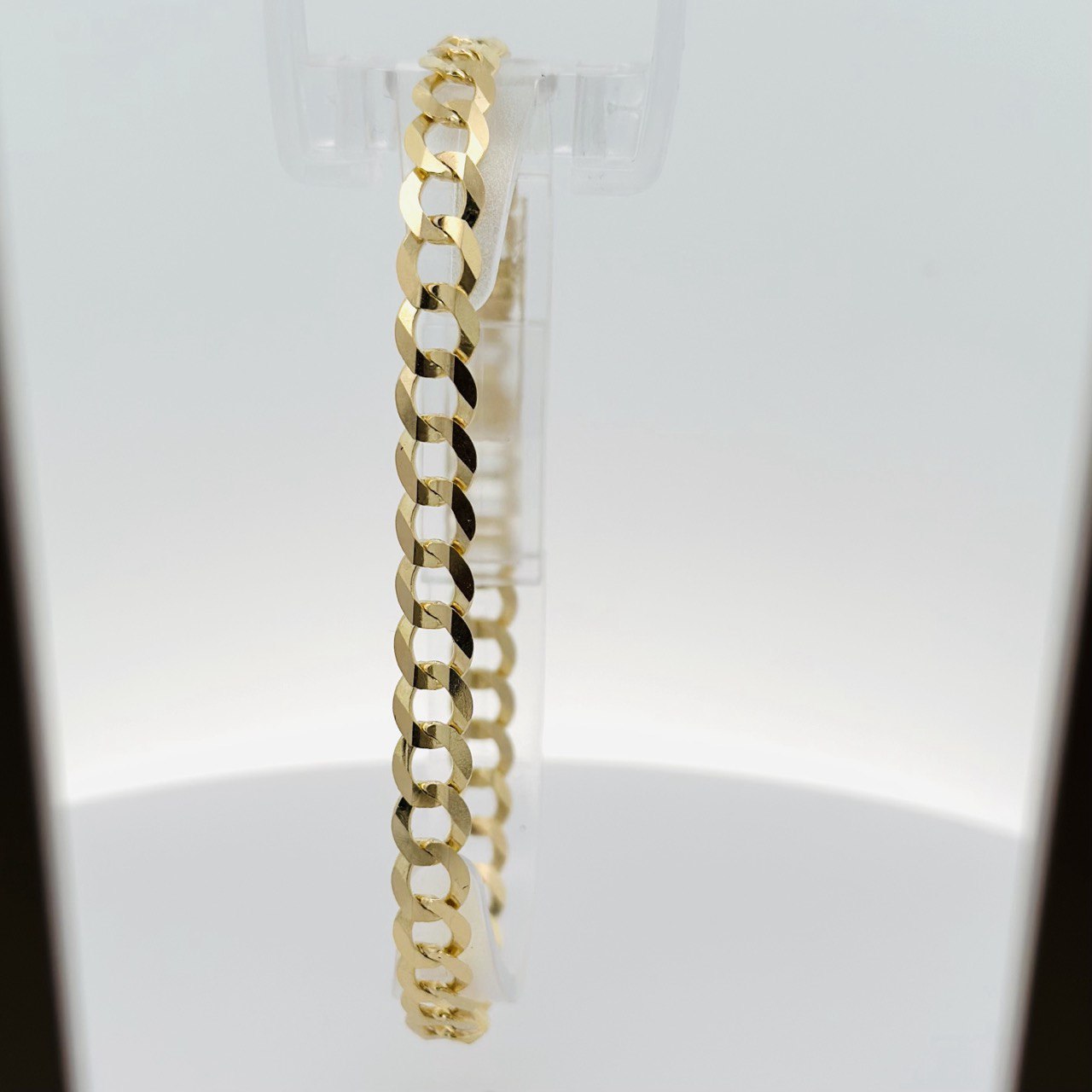 14K Solid Gold Cuban Link Bracelet – 7mm