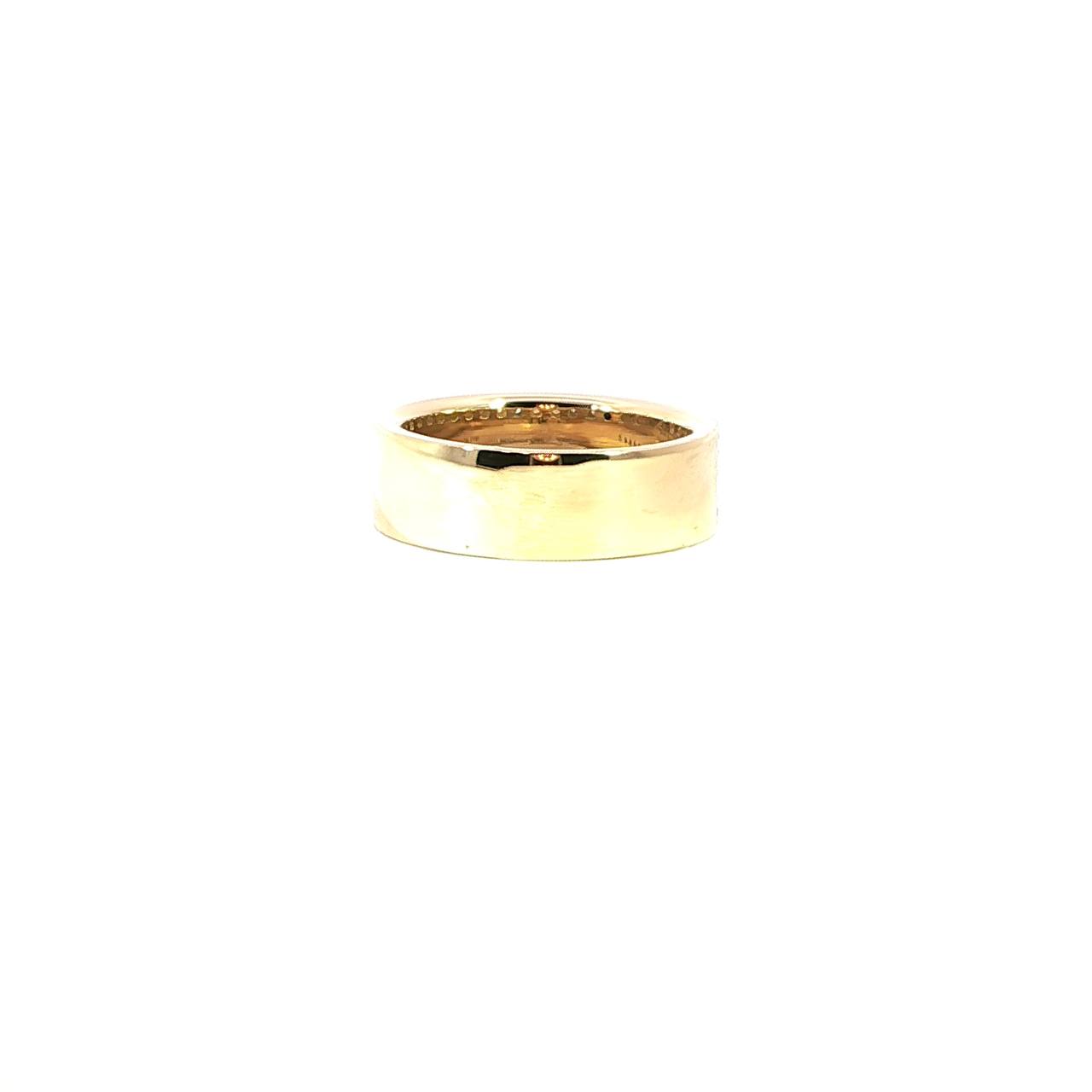 14K Yellow Gold Diamond Swirl Band – 0.50ctw