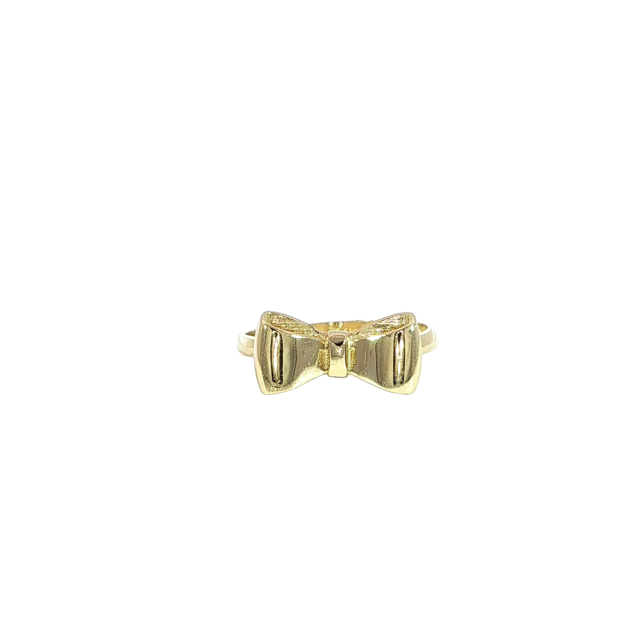 Video of dainty gold bow ring