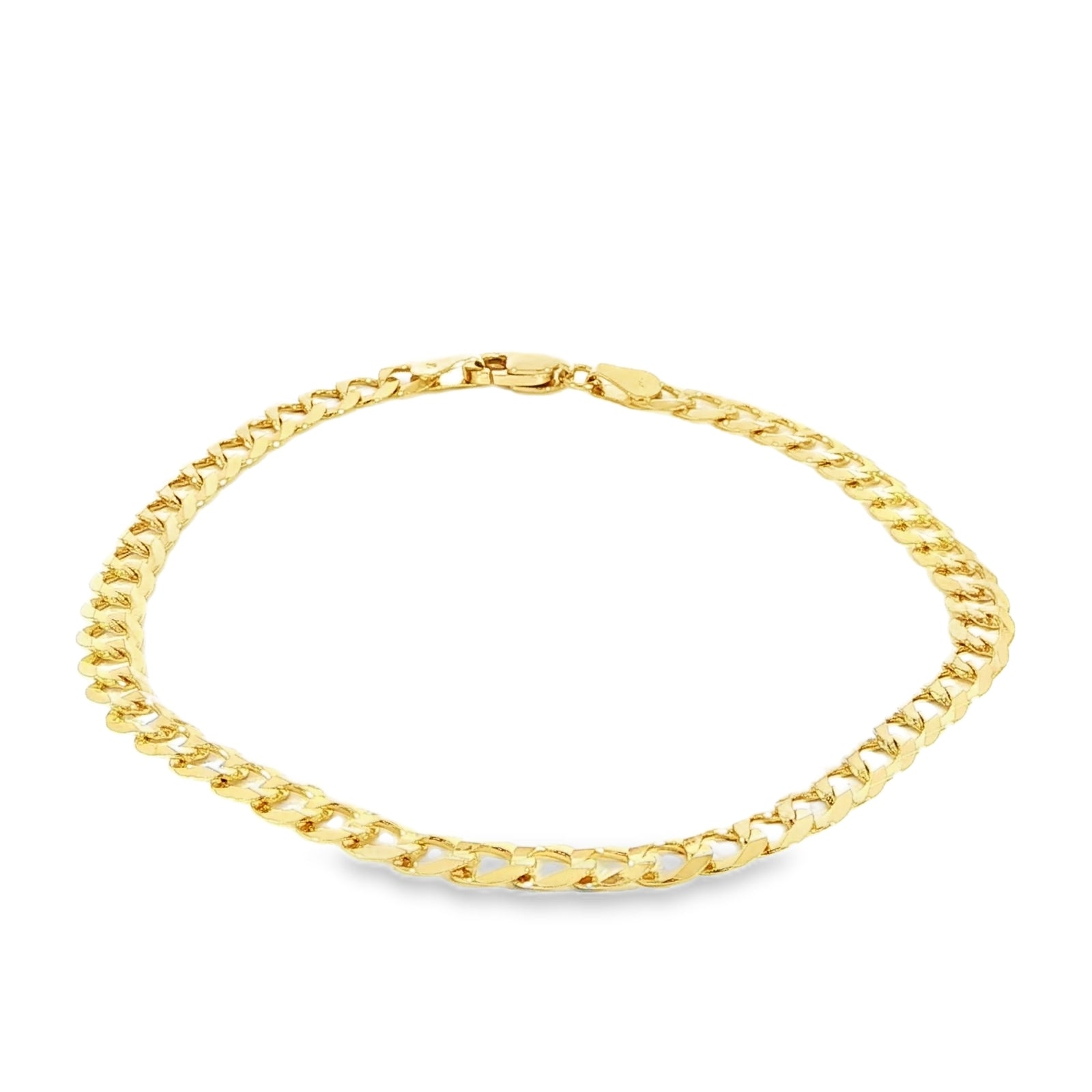 Video of 14K yellow gold Cuban chain bracelet