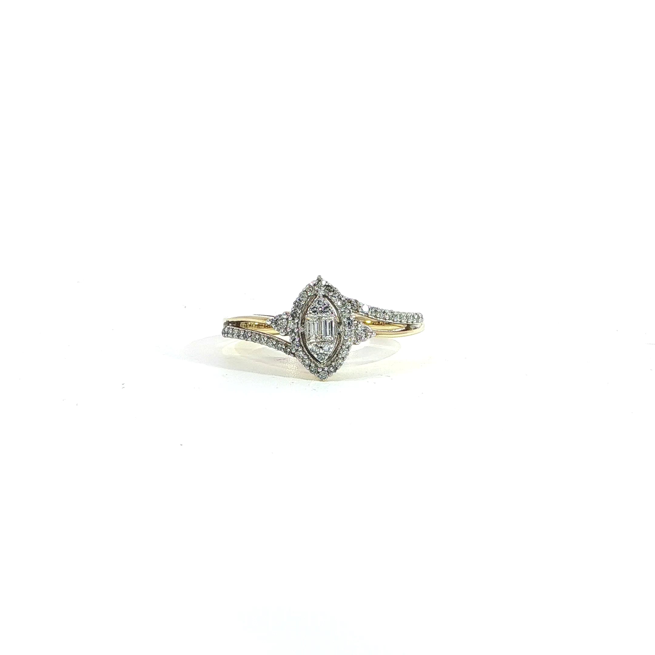 Video of Marquise Illusion Engagement Ring