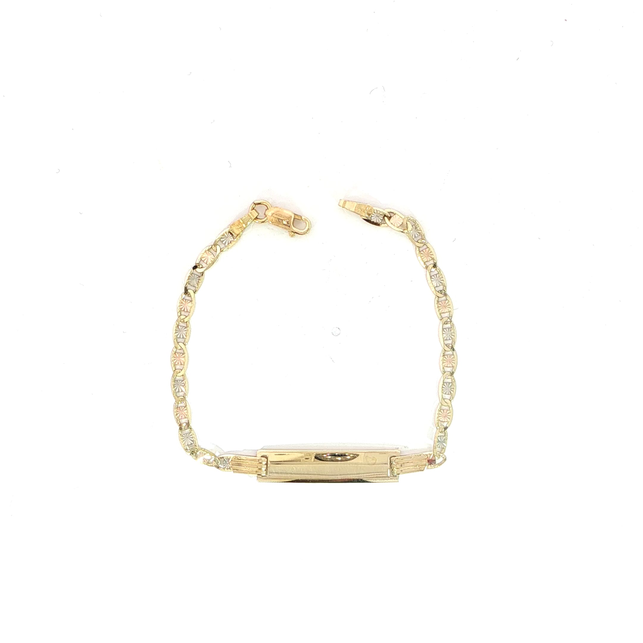 Video 3MM Mariner link baby bracelet in 10K yellow gold