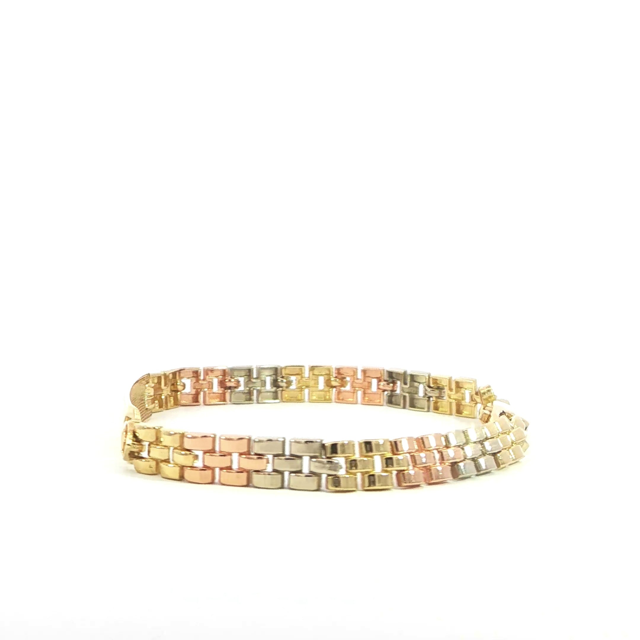 Genuine 14K gold children's identification bracelet