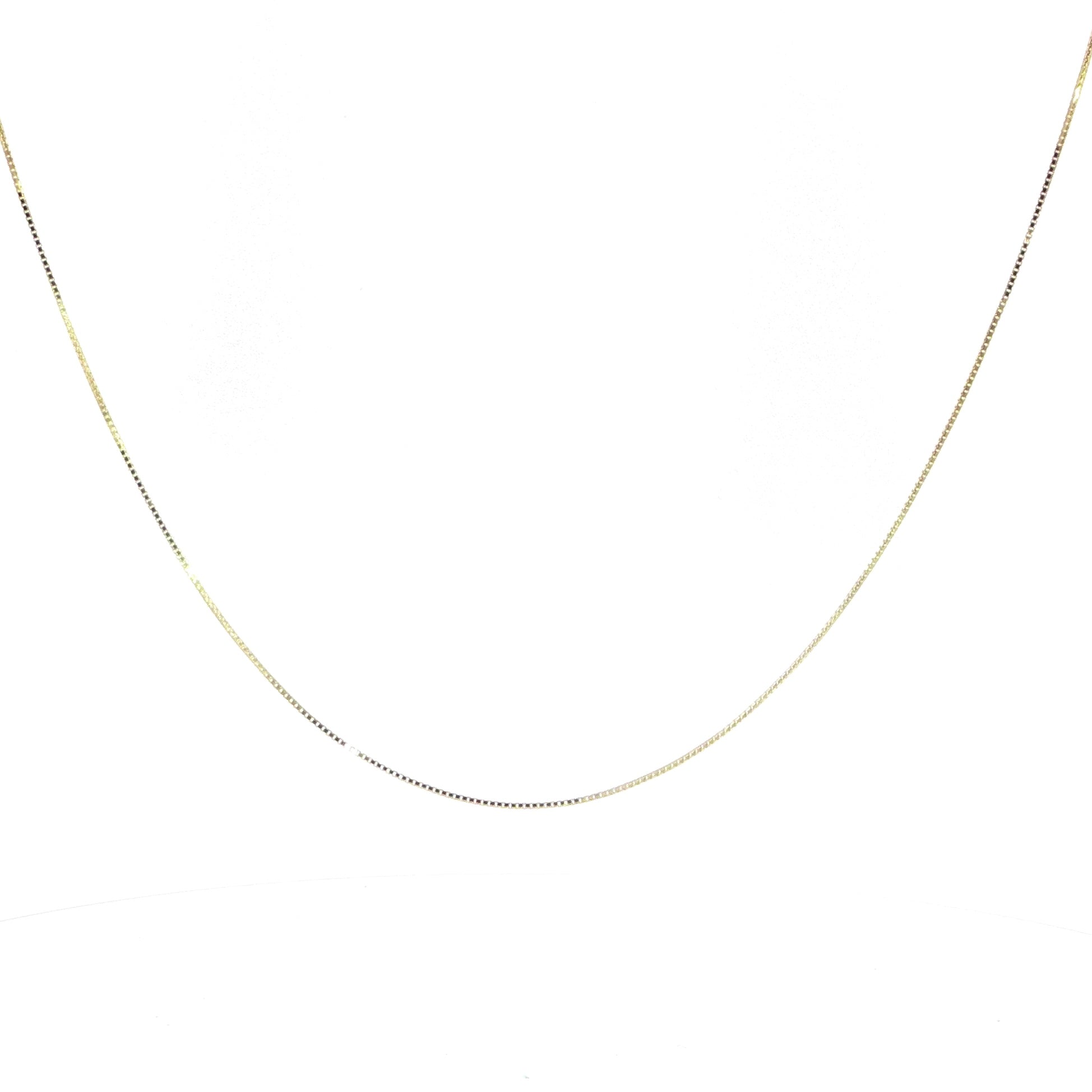 14K Gold Box Chain 1mm