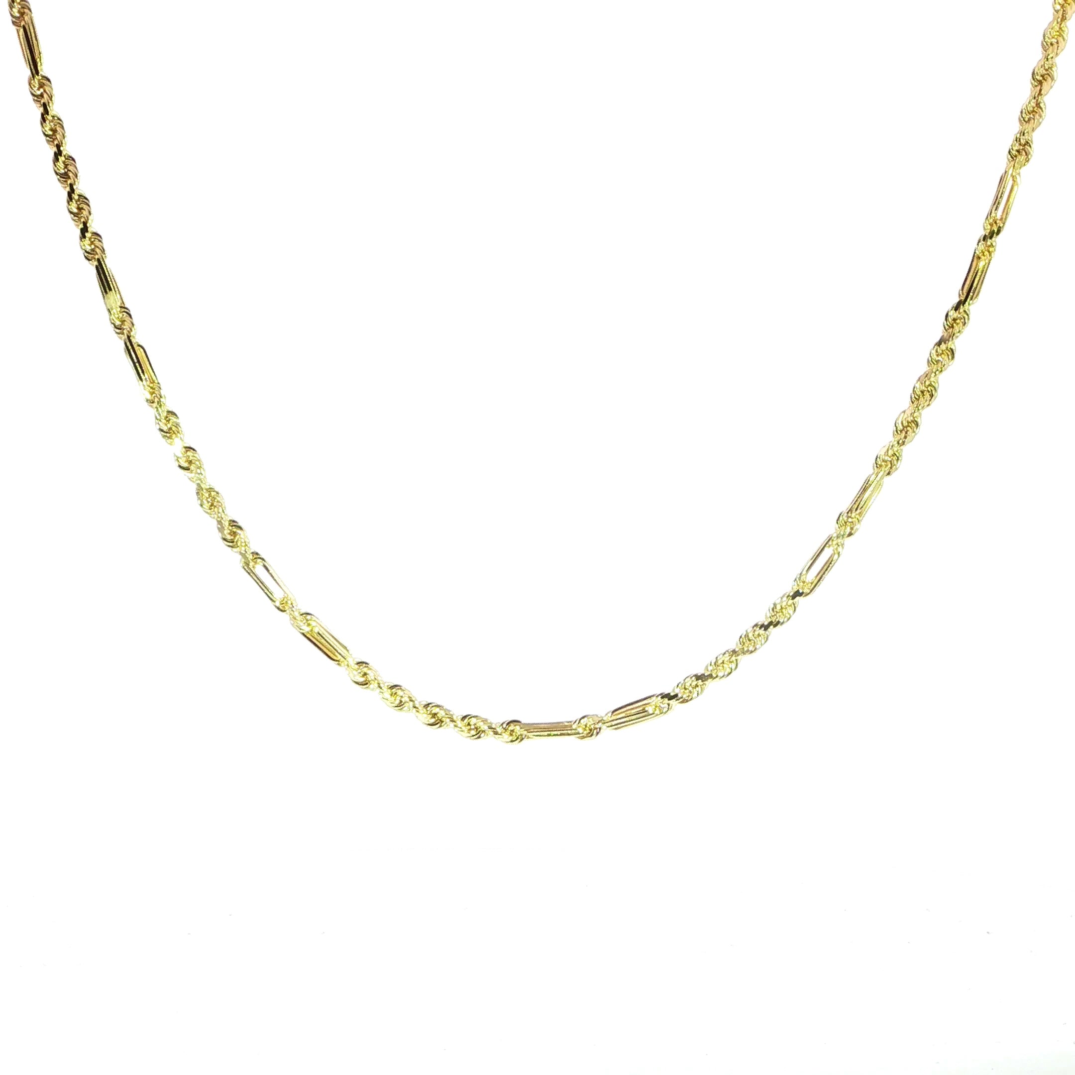 14K Yellow Gold Solid Milano Chain - 3MM
