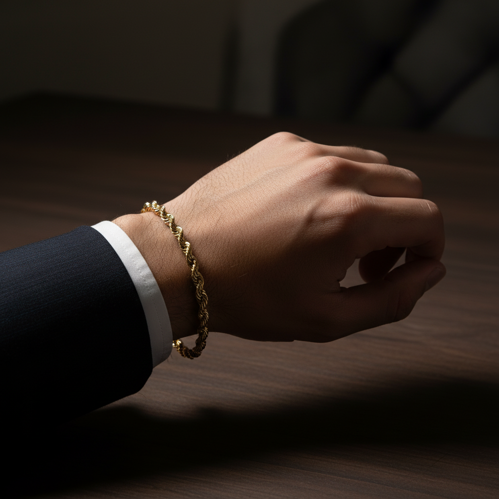 10K Rope Gold Bracelet – 3.5MM