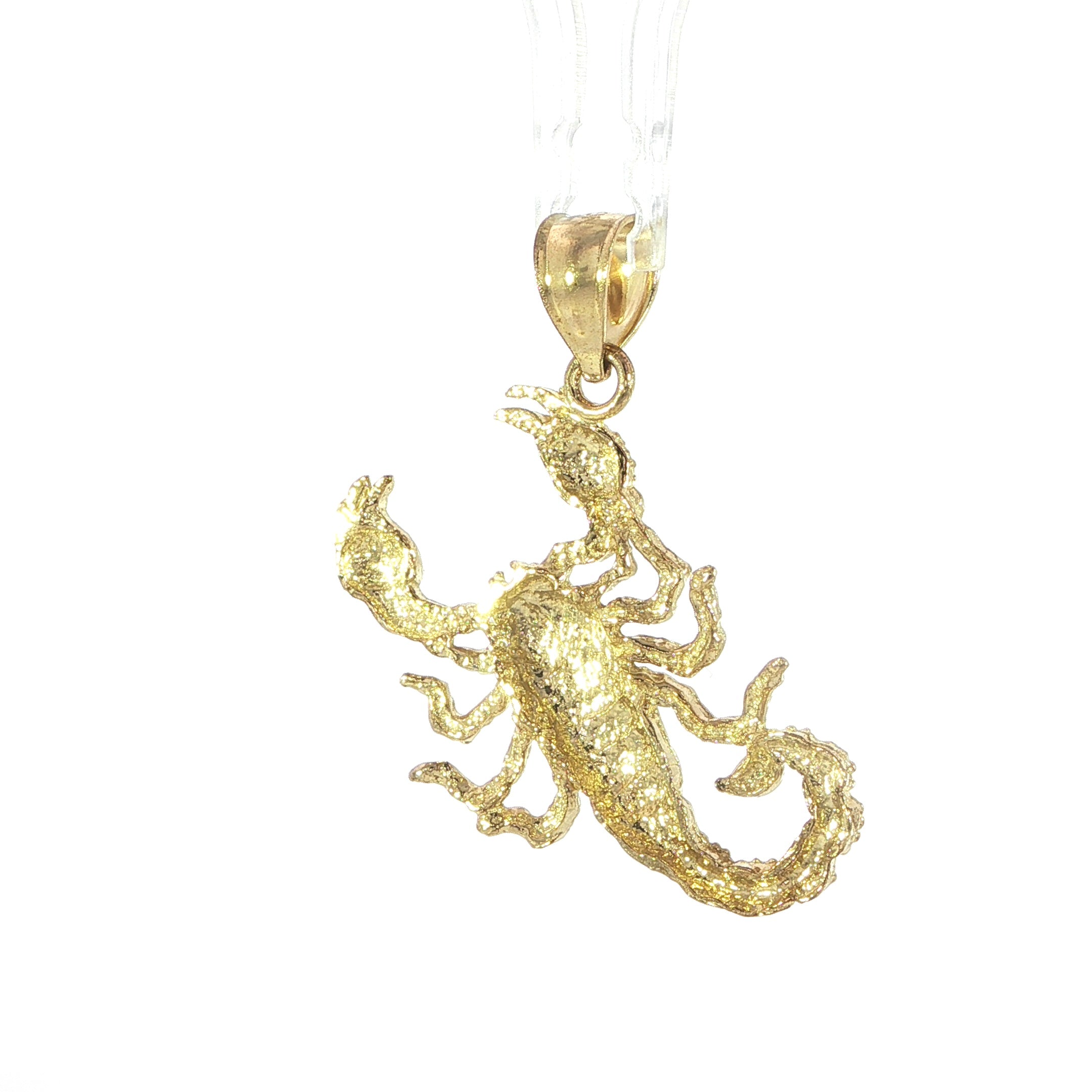 10K Yellow Gold Scorpion Pendant