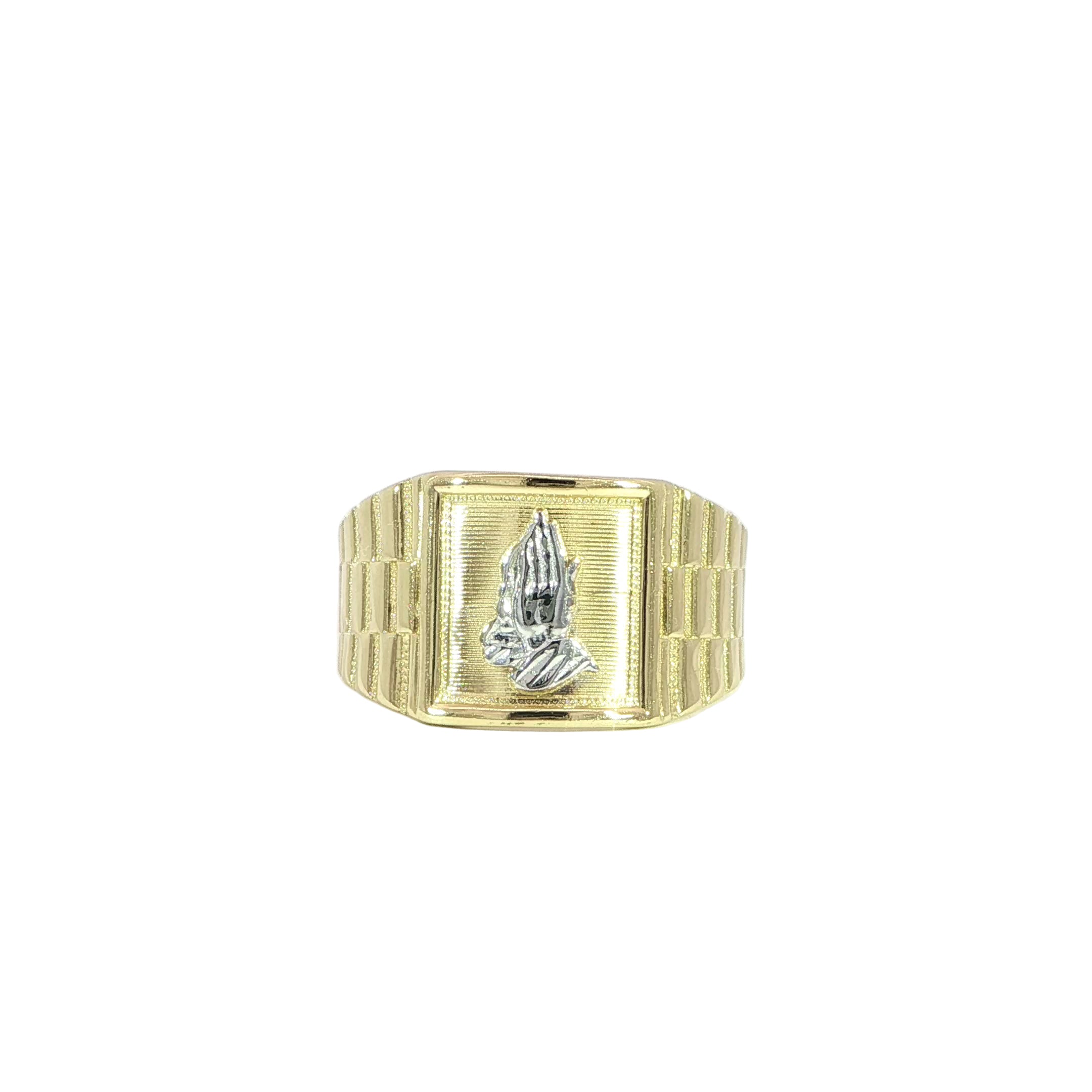 10K Gold Praying Hand Ring – 13.20mm