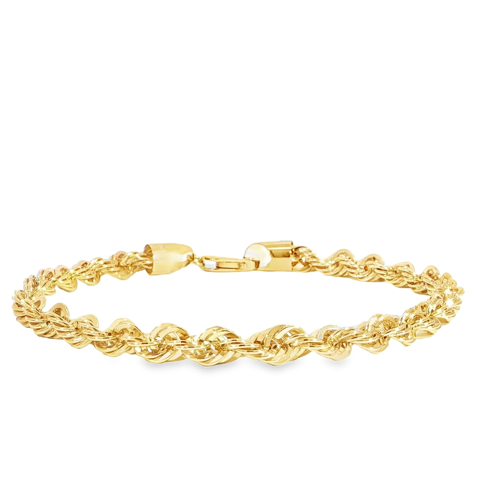 10K Yellow Gold Rope Bracelet 5.5MM