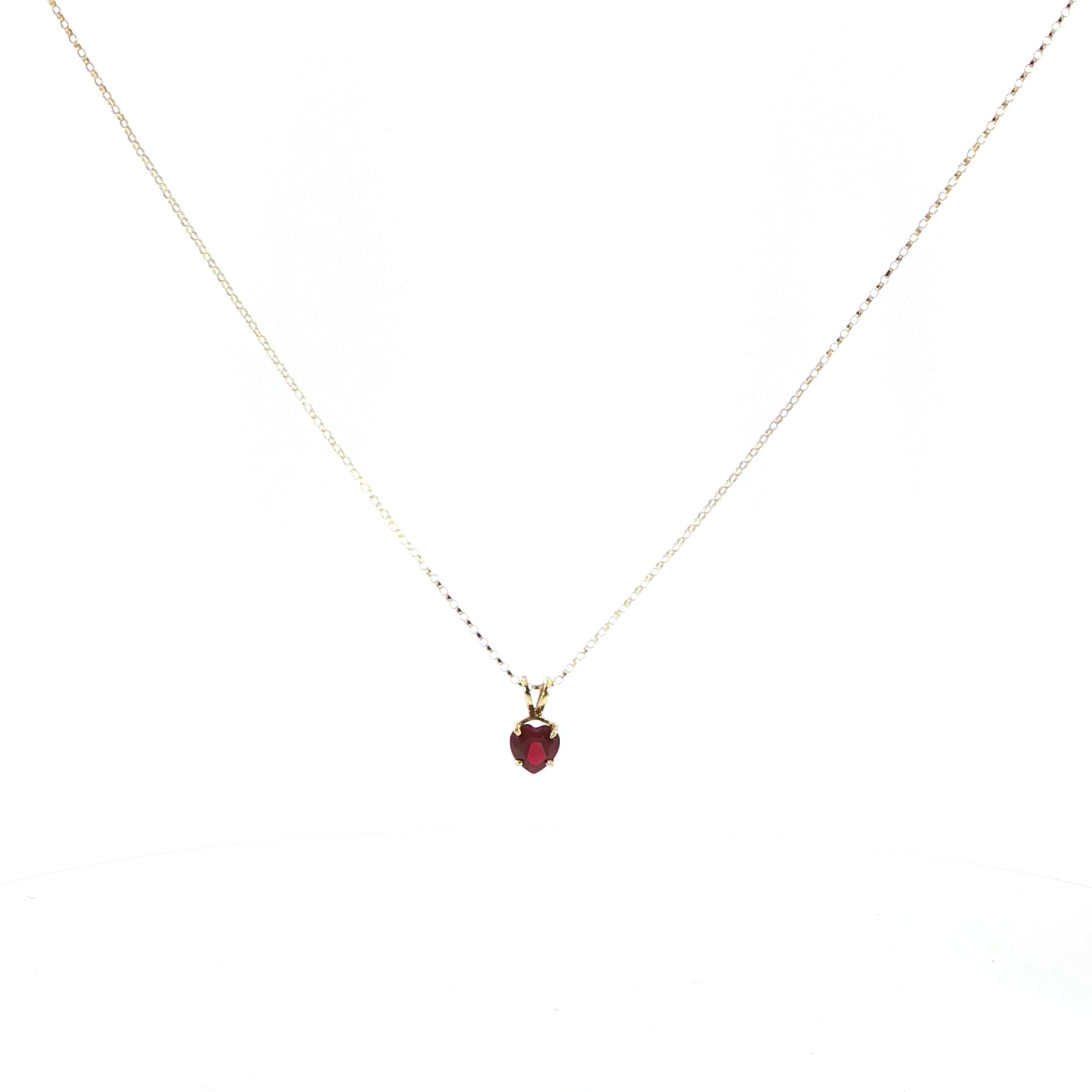 14K Gold Ruby Pendant