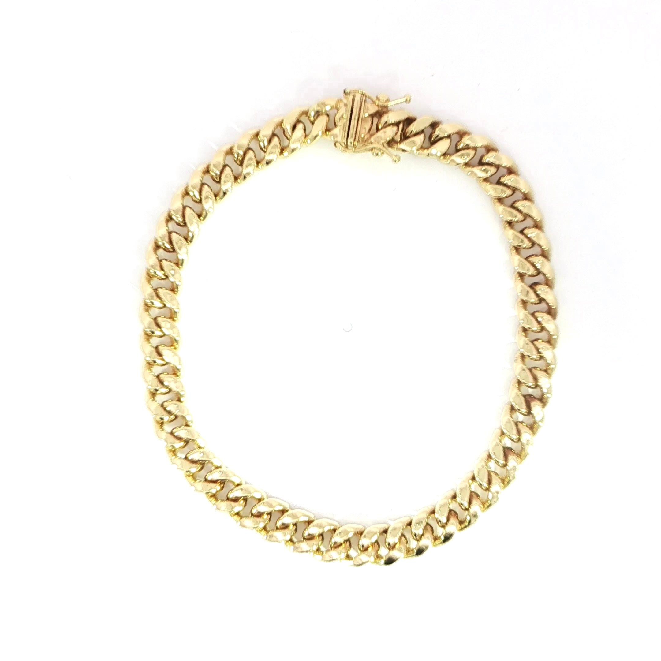 14K Miami Cuban Bracelet - 7MM