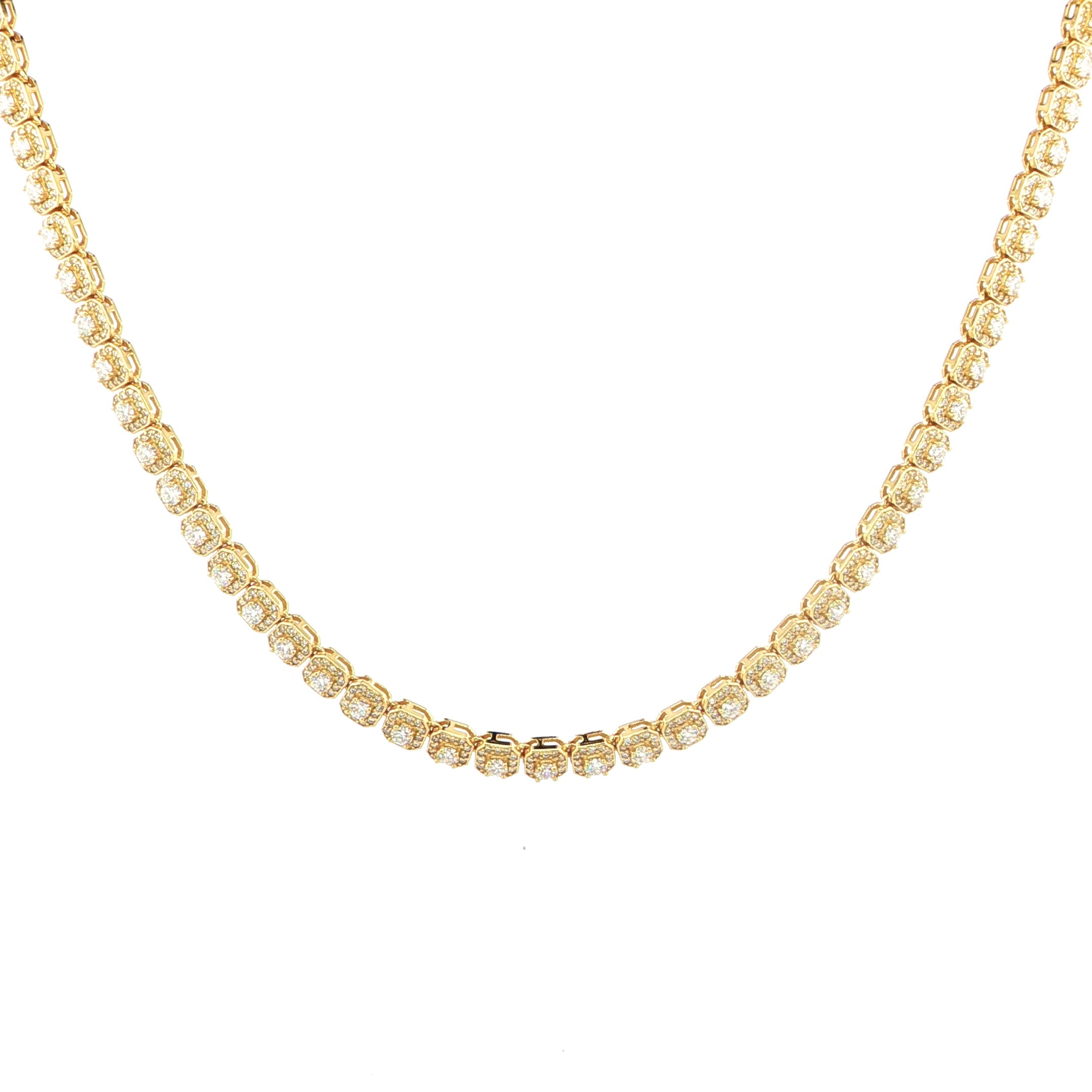 Sterling Silver Tennis Chain – 6mm VVS Moissanite