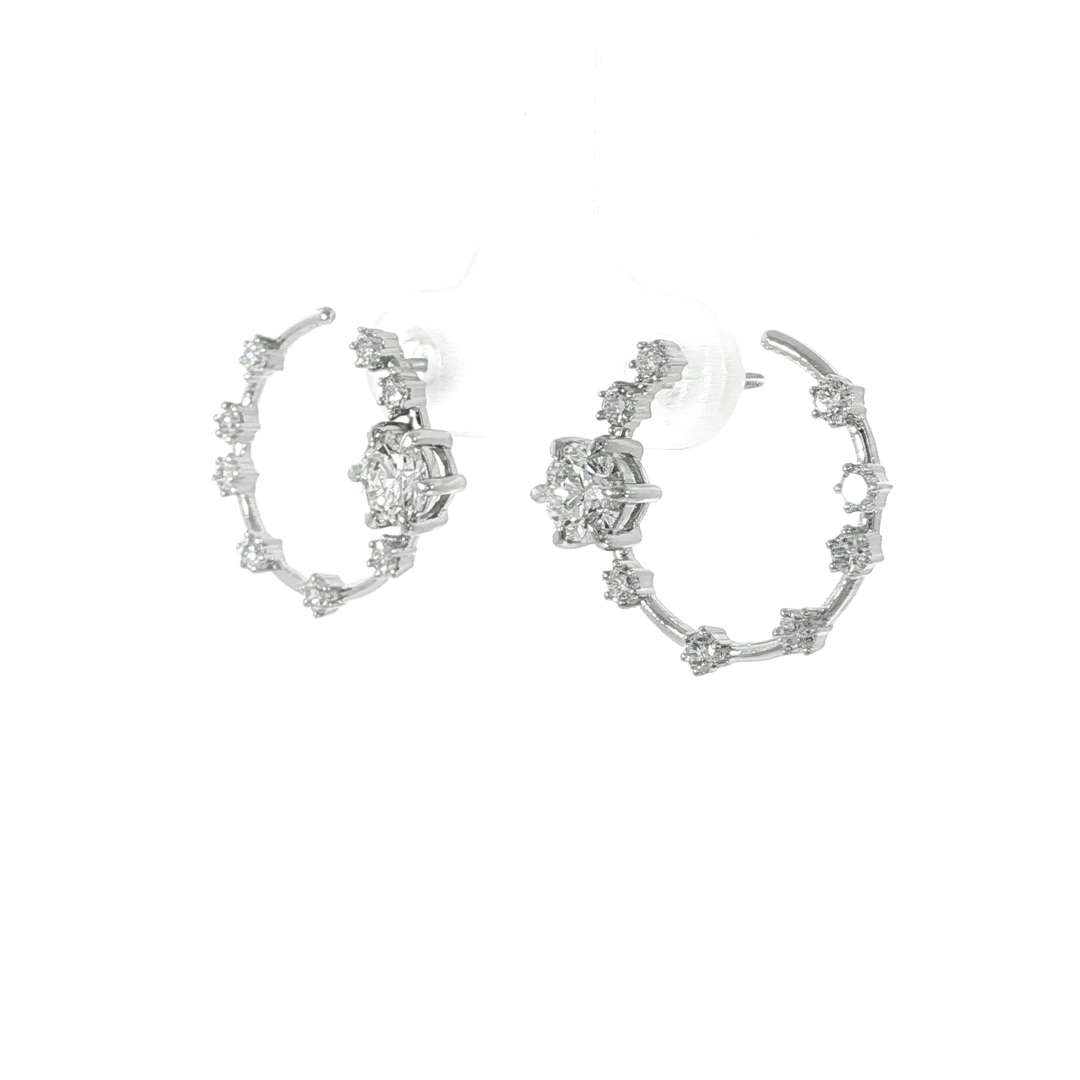 Diamond Circle Drop Earrings – 1.63 Carat
