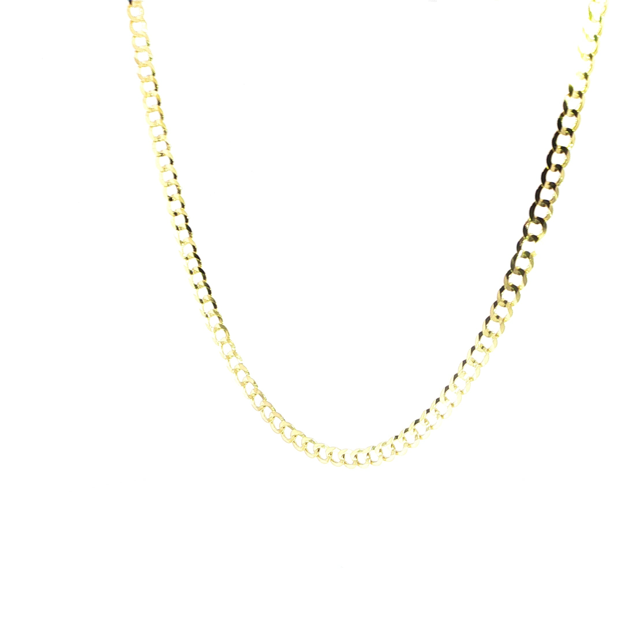 14K Yellow Gold Solid Cuban Chain - 4.7MM