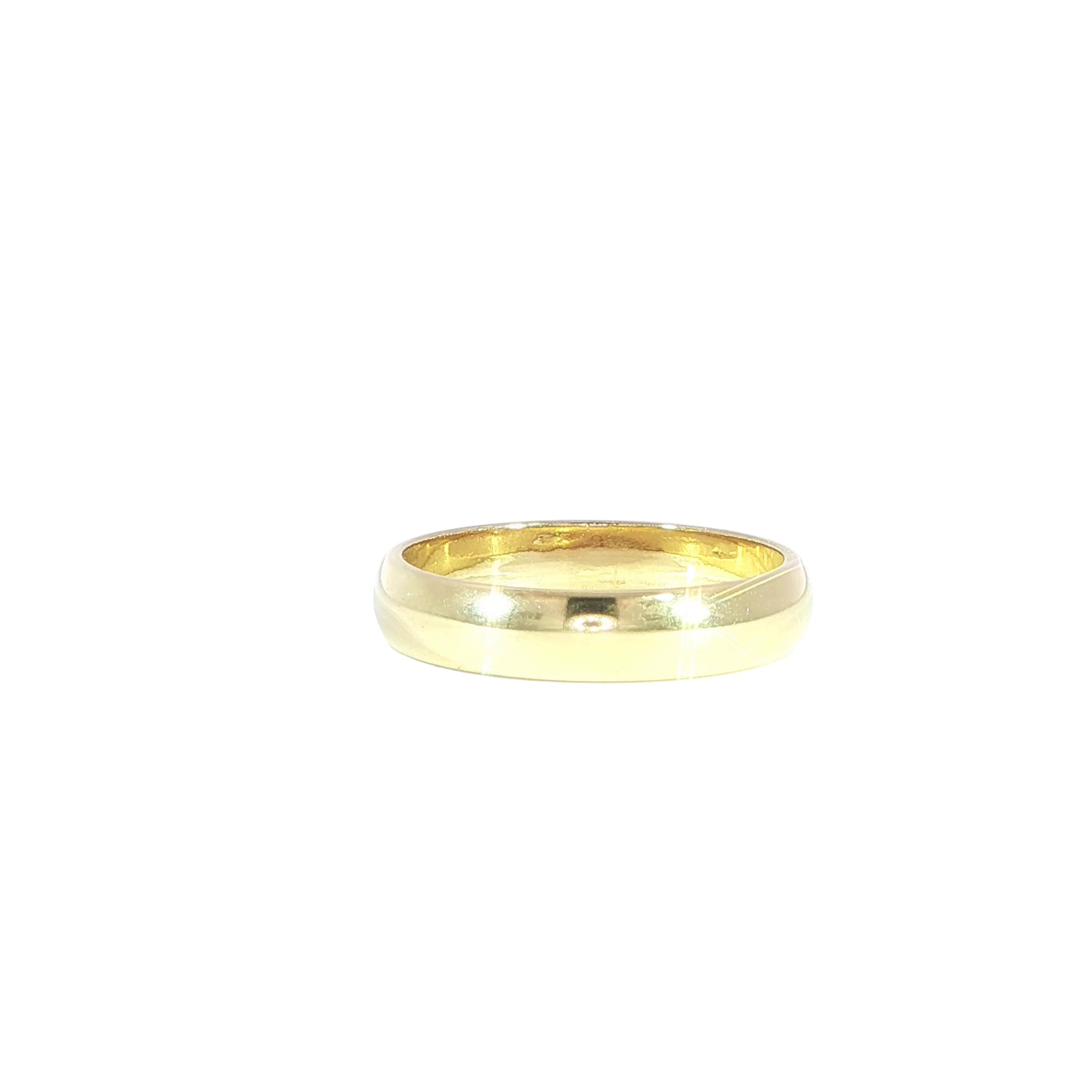 14K Gold Band - 4MM