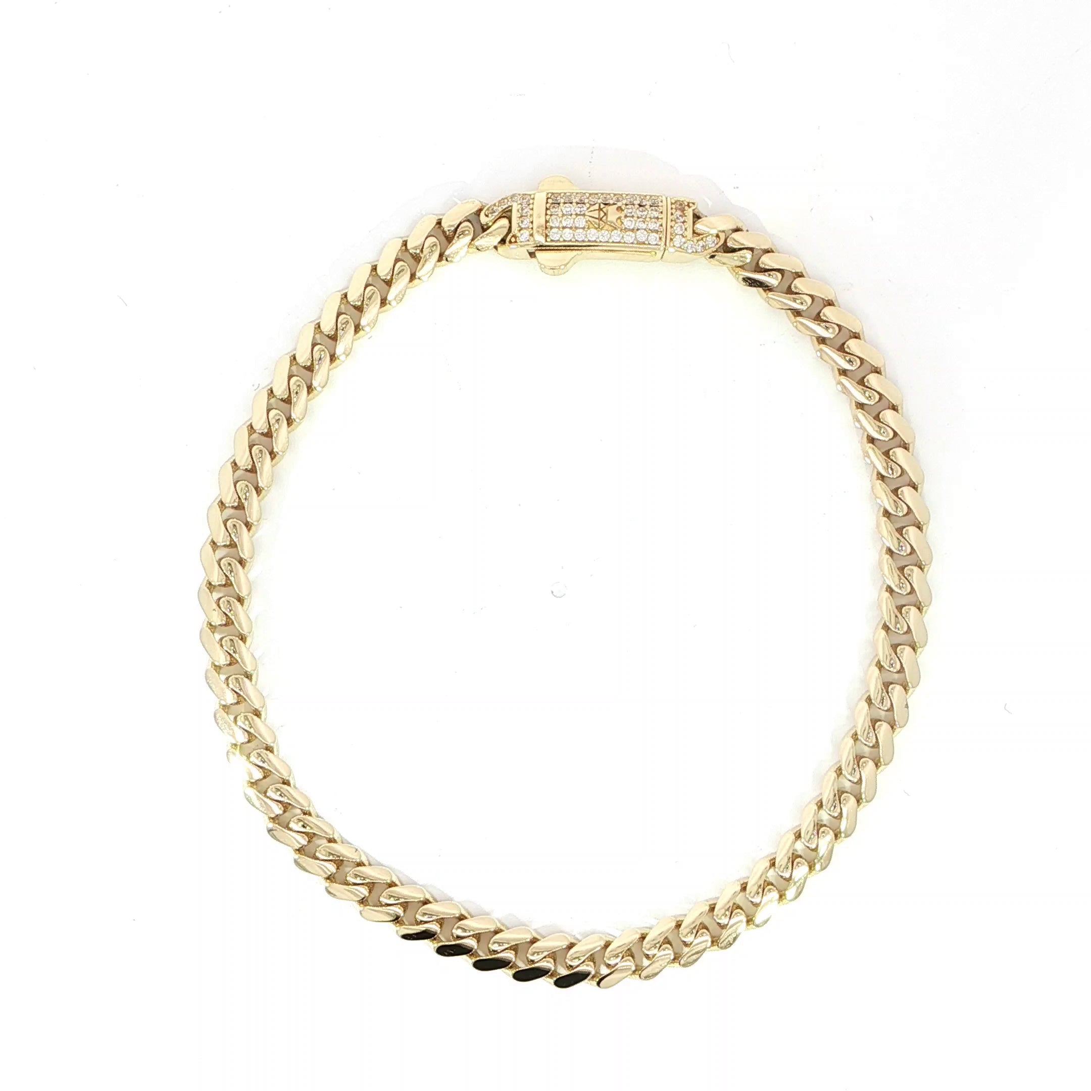 14K Gold Miami Cuban Bracelet - 5.5MM