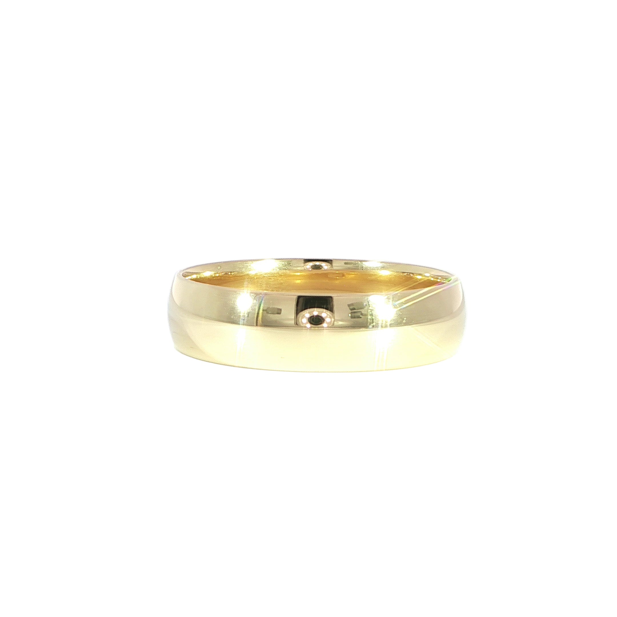 14K Solid Gold Simple Band – 4mm