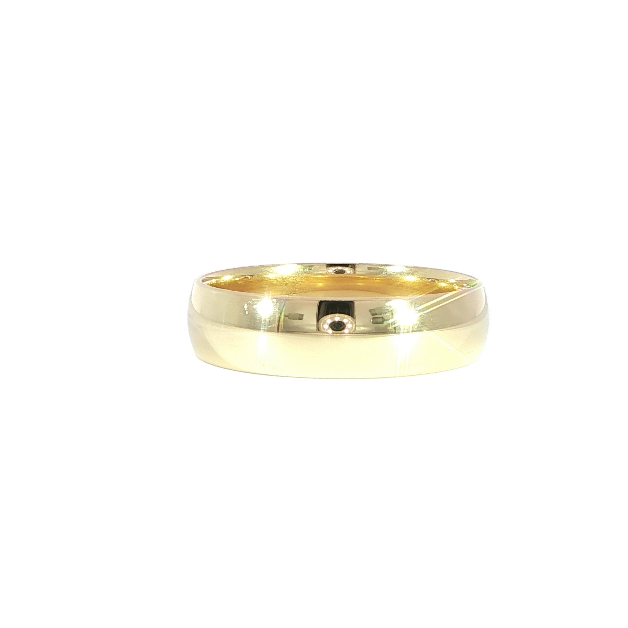 14K Solid Gold Simple Band – 4mm