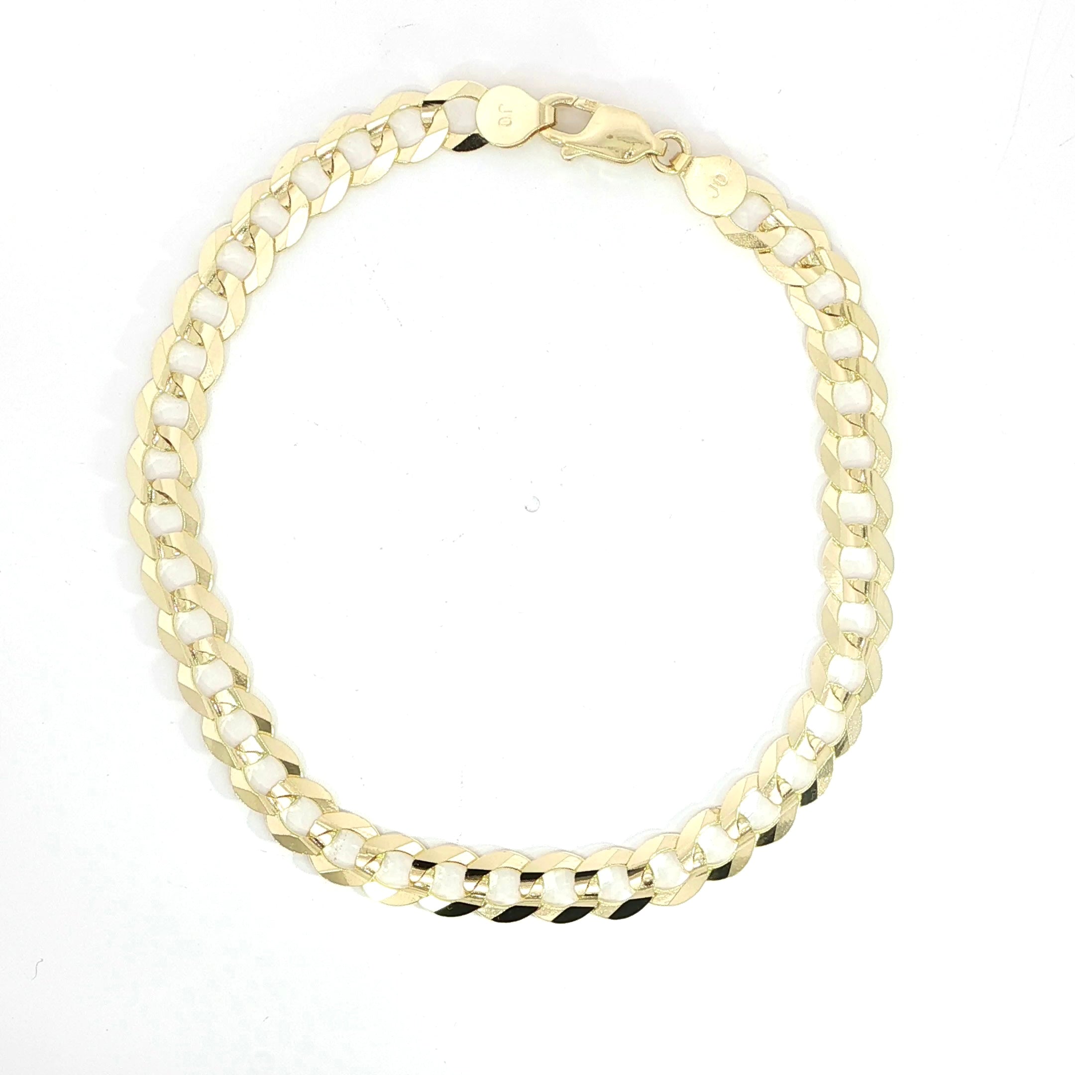 14K Solid Gold Cuban Link Bracelet – 7.5mm