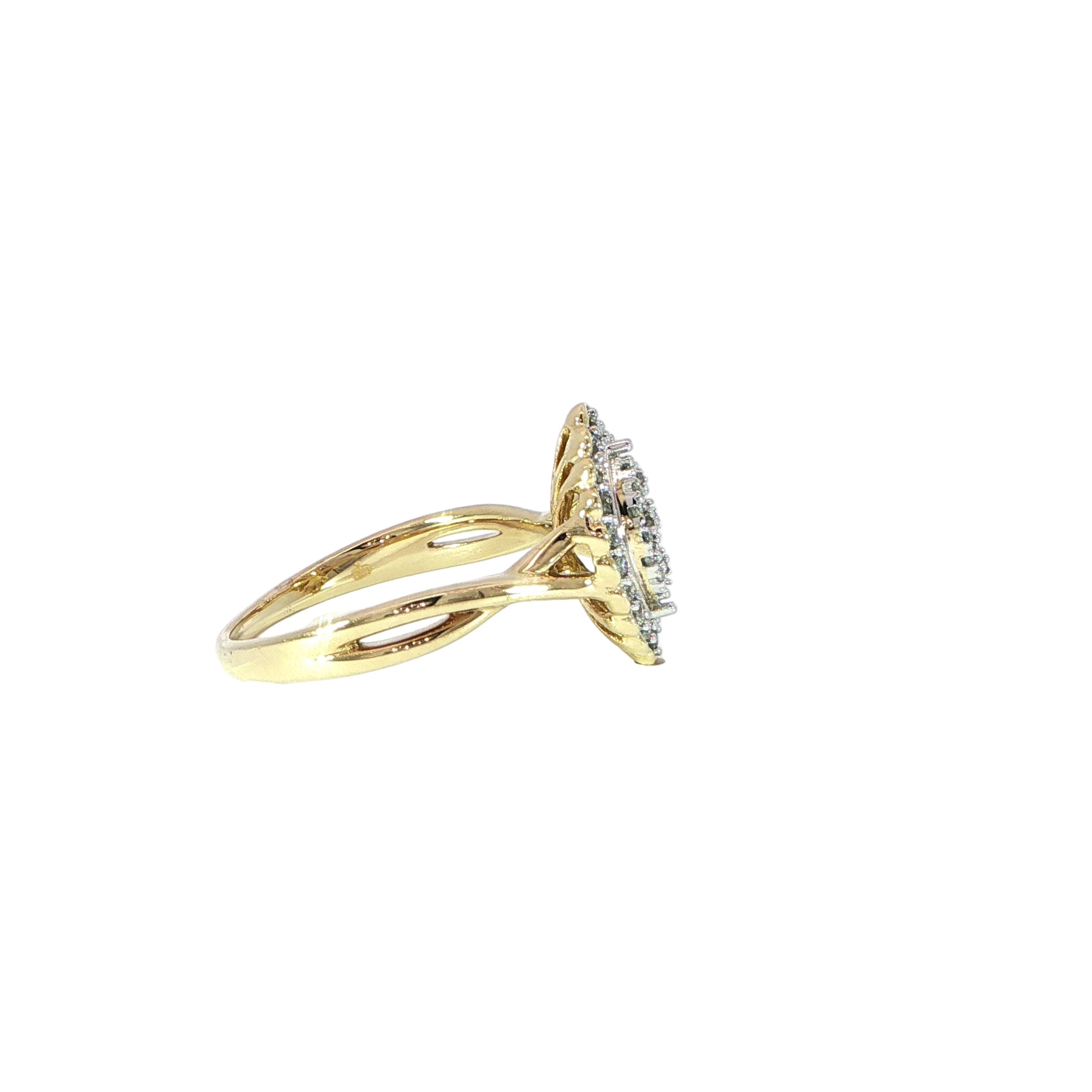 10K Gold Diamond Engagement Ring