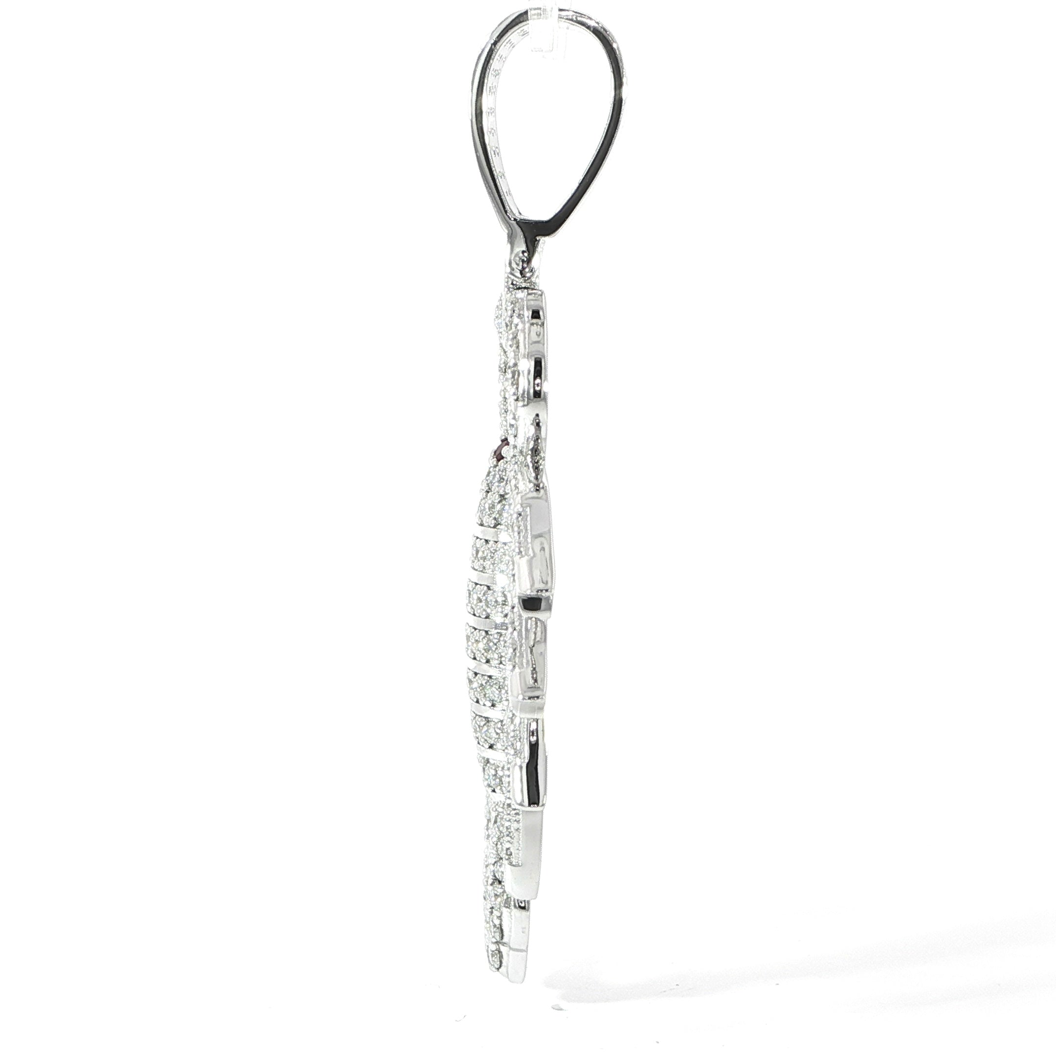 Sterling Silver Scorpion Pendant with VVS Moissanite - 2.54 Carat,