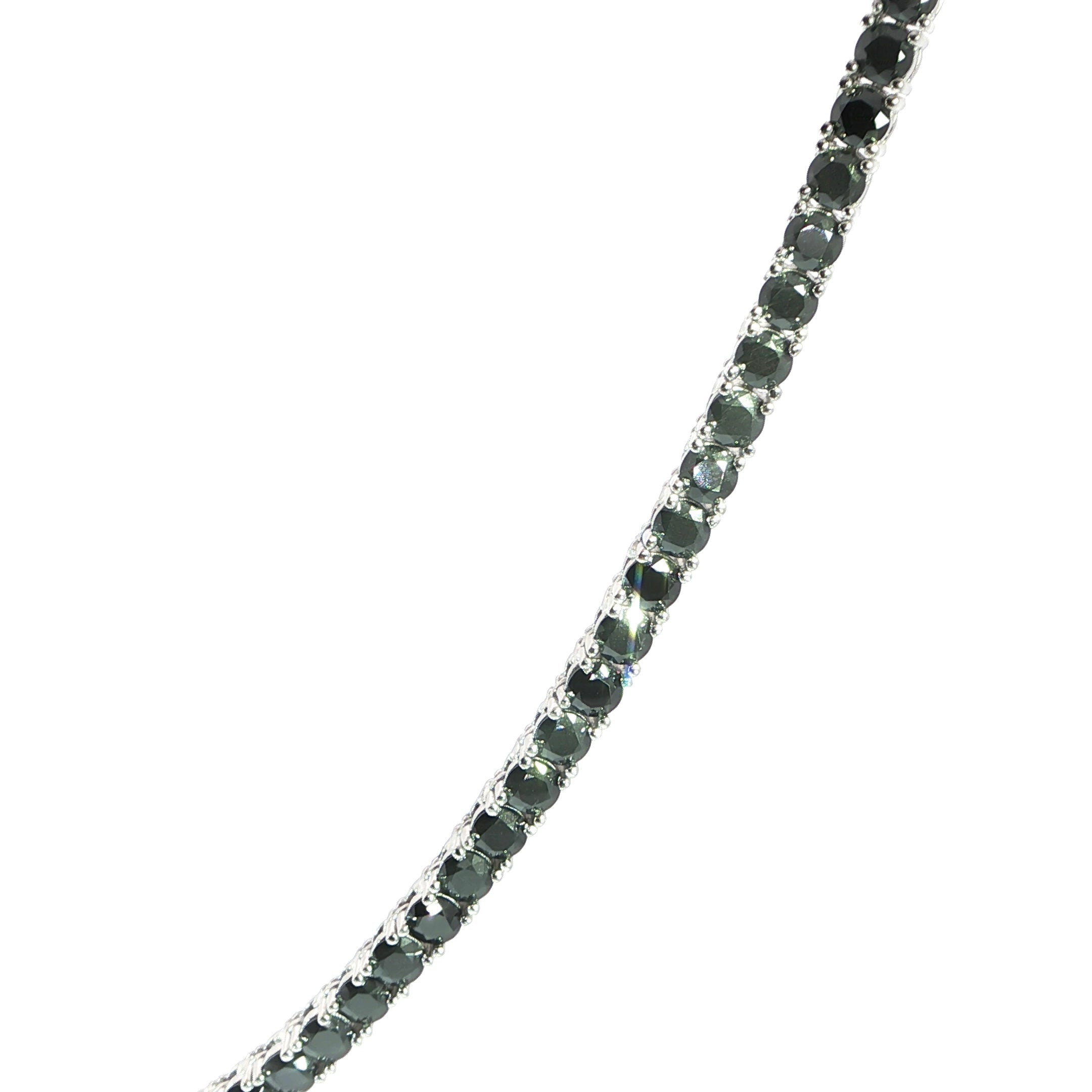 Sterling Silver 3MM Tennis Necklace – VVS Moissanite