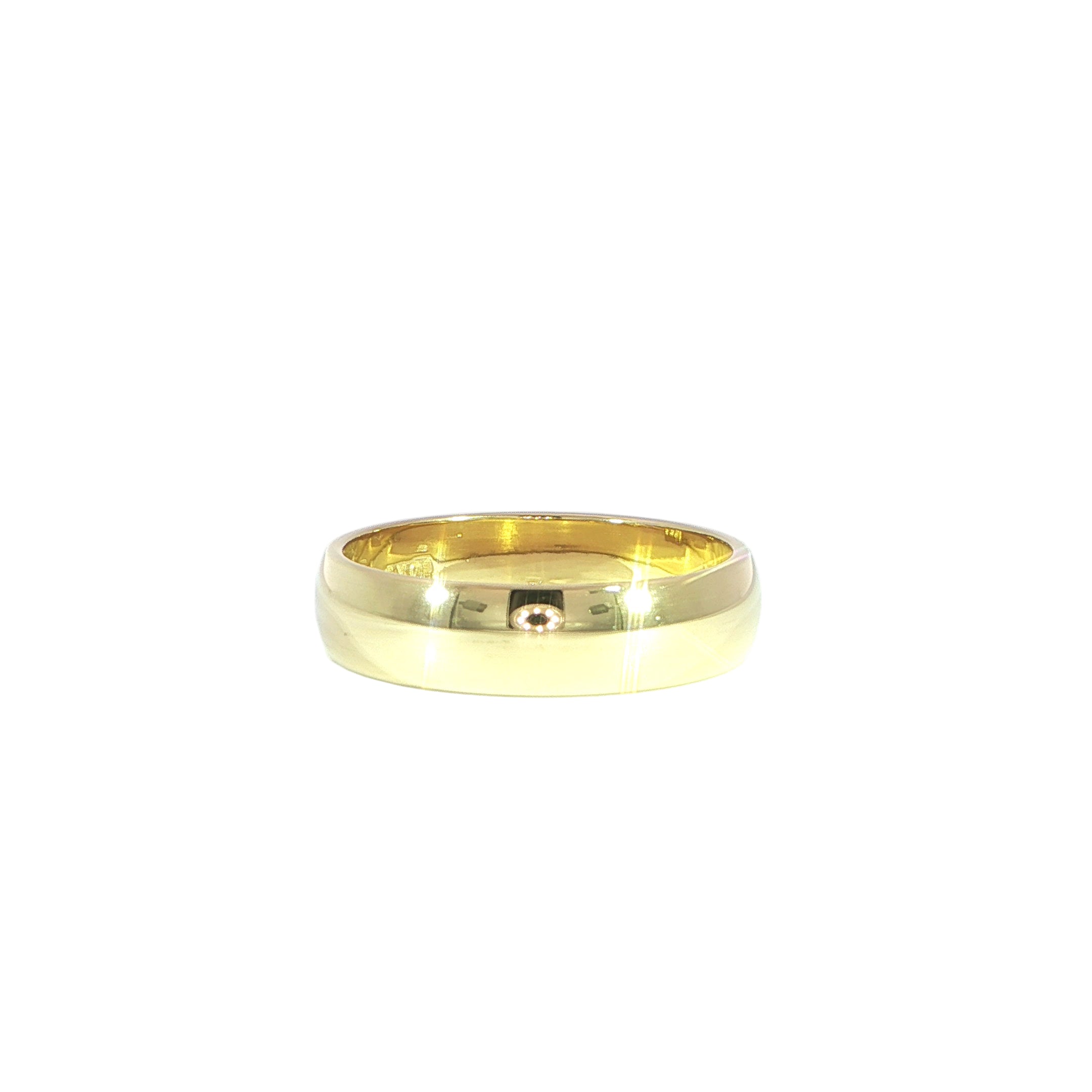 14K Gold Simple Band - 6MM,