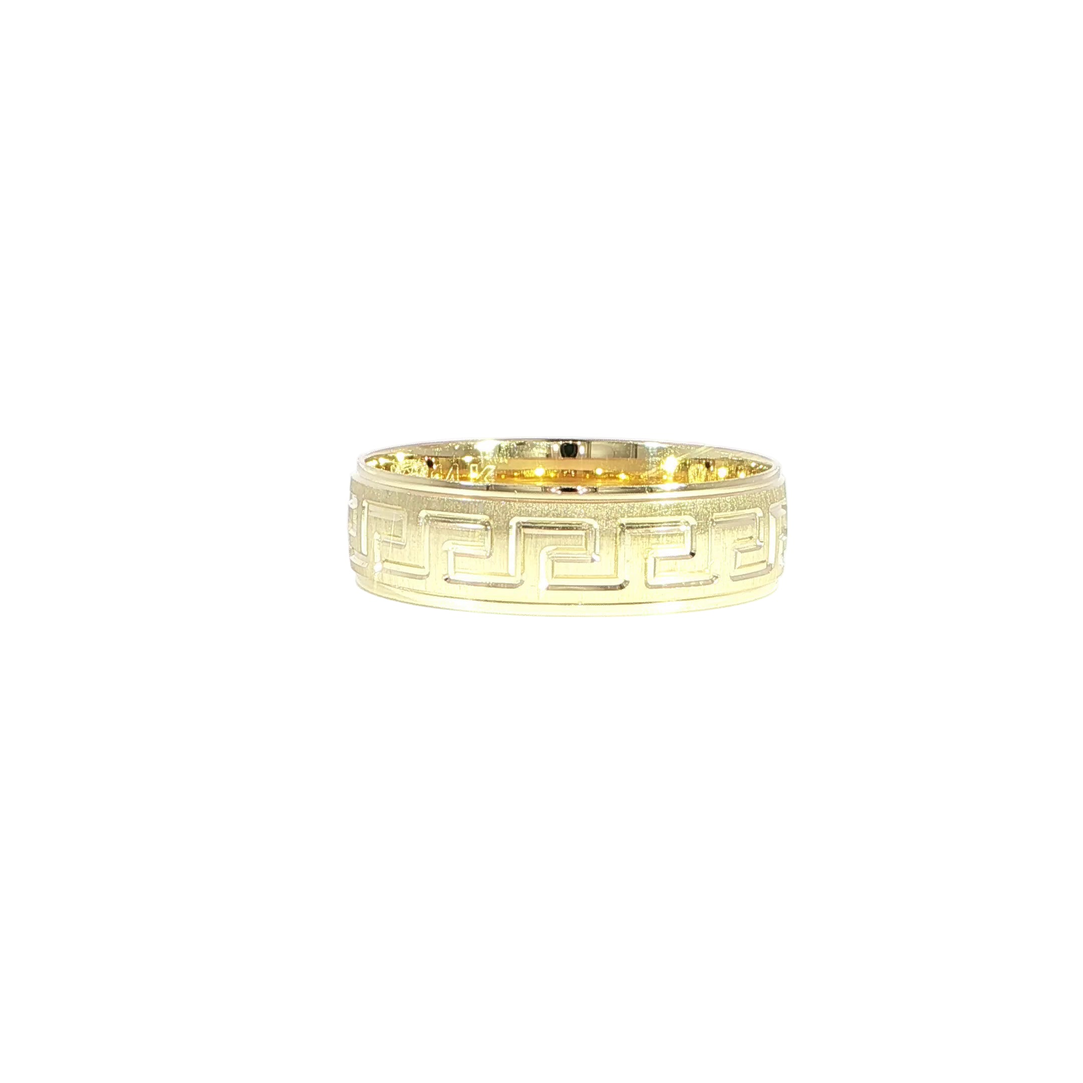14K Gold Greek Ring  - 6