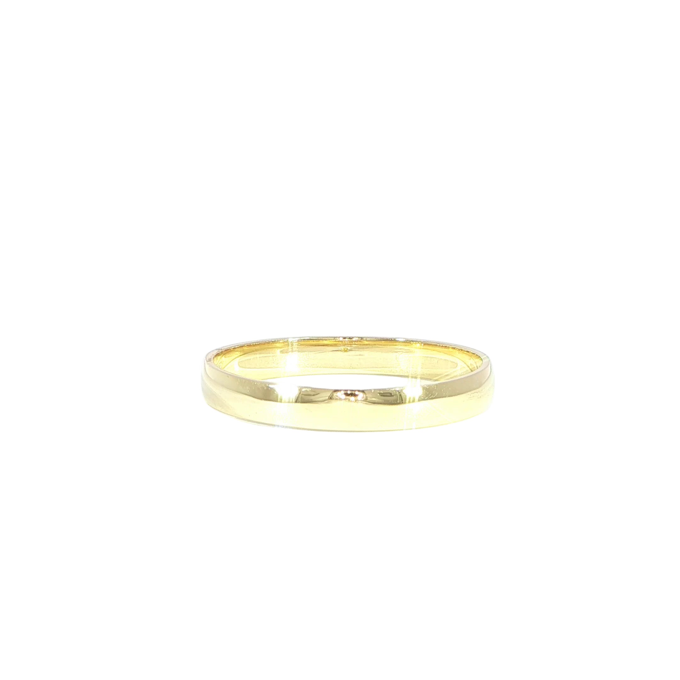 14K Gold Simple Band - 3MM,