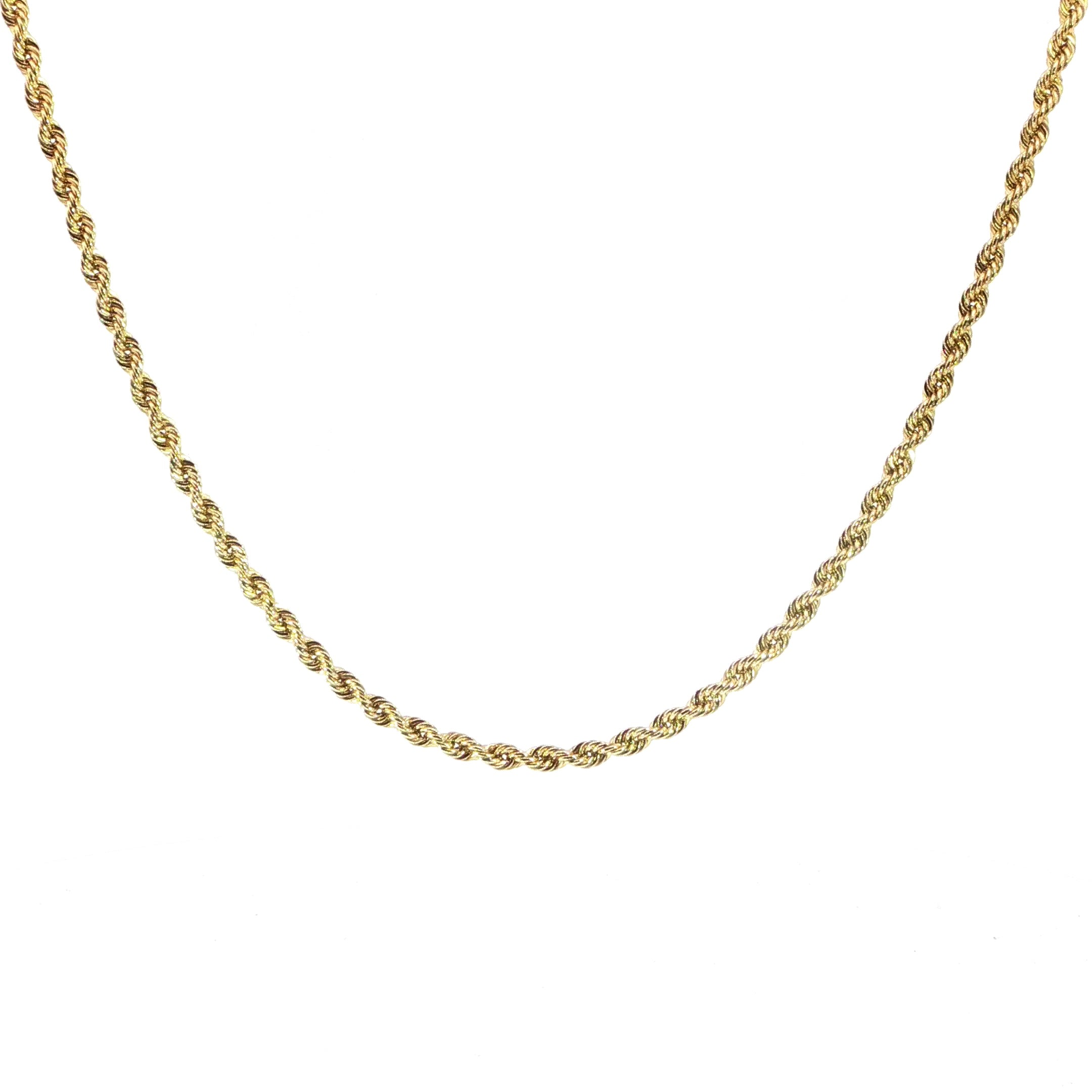 10K Yellow Gold Rope Chain - 3.5MM