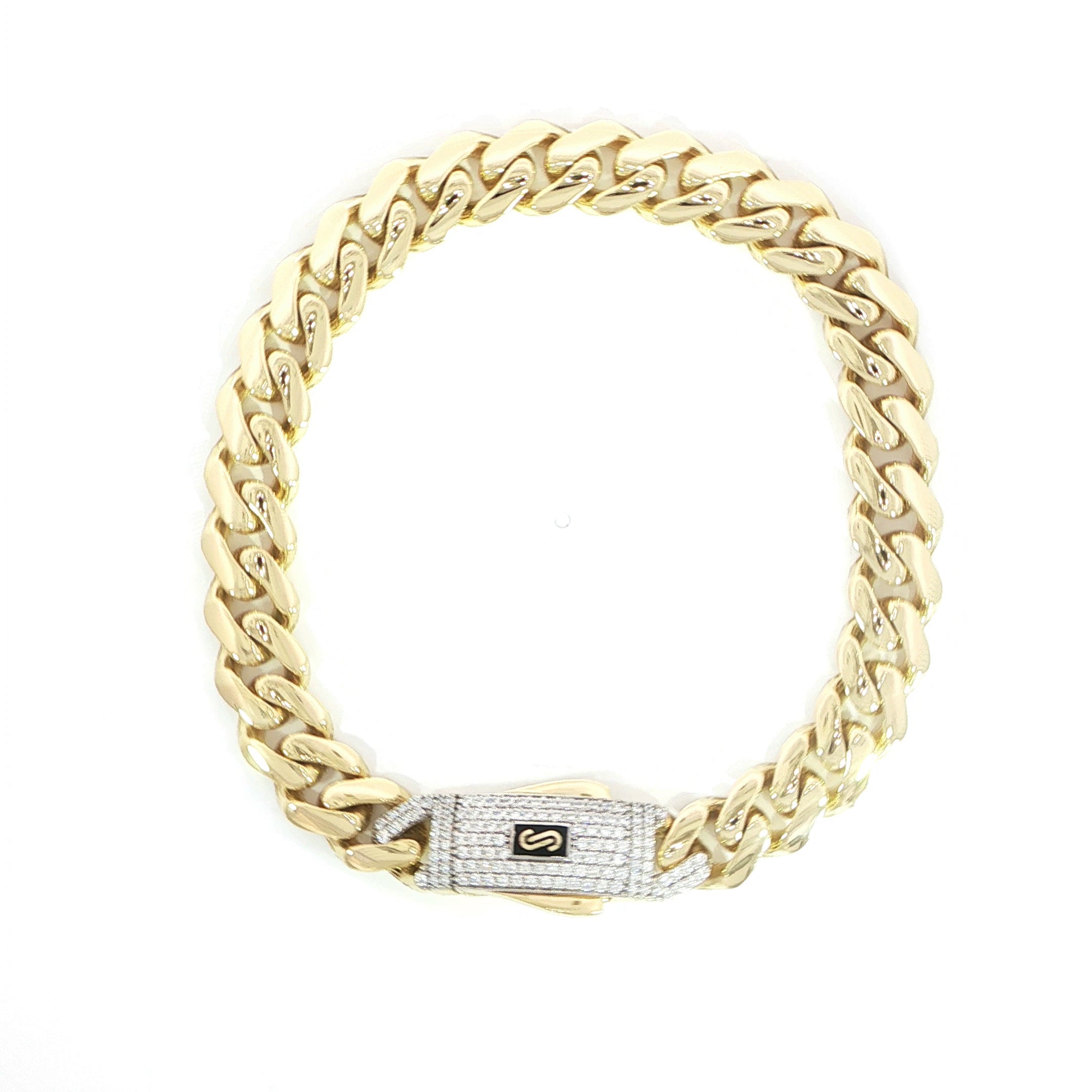10K Yellow Gold Miami Cuban Bracelet