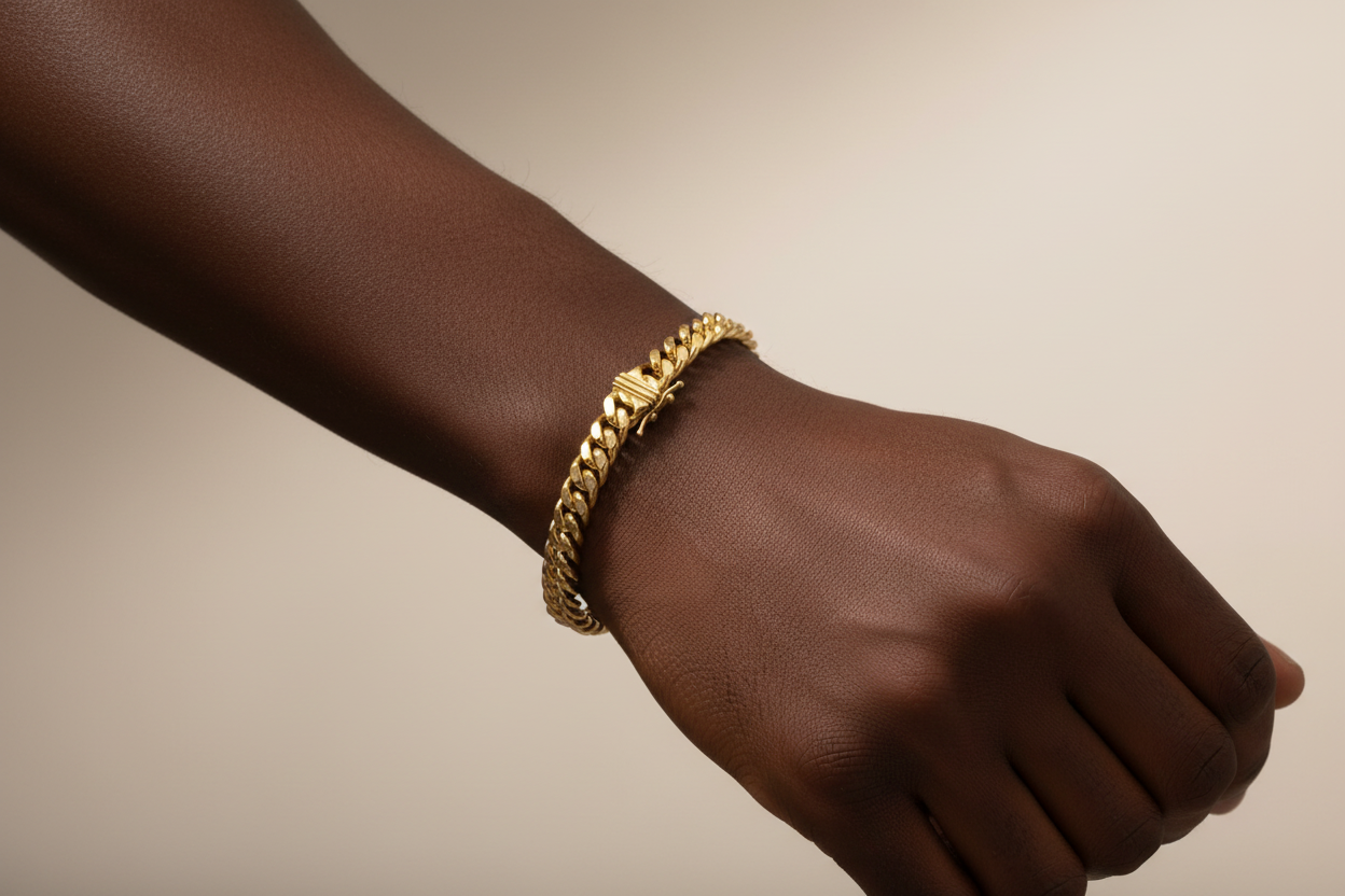 14K Yellow Gold Miami Cuban Bracelet – 7MM