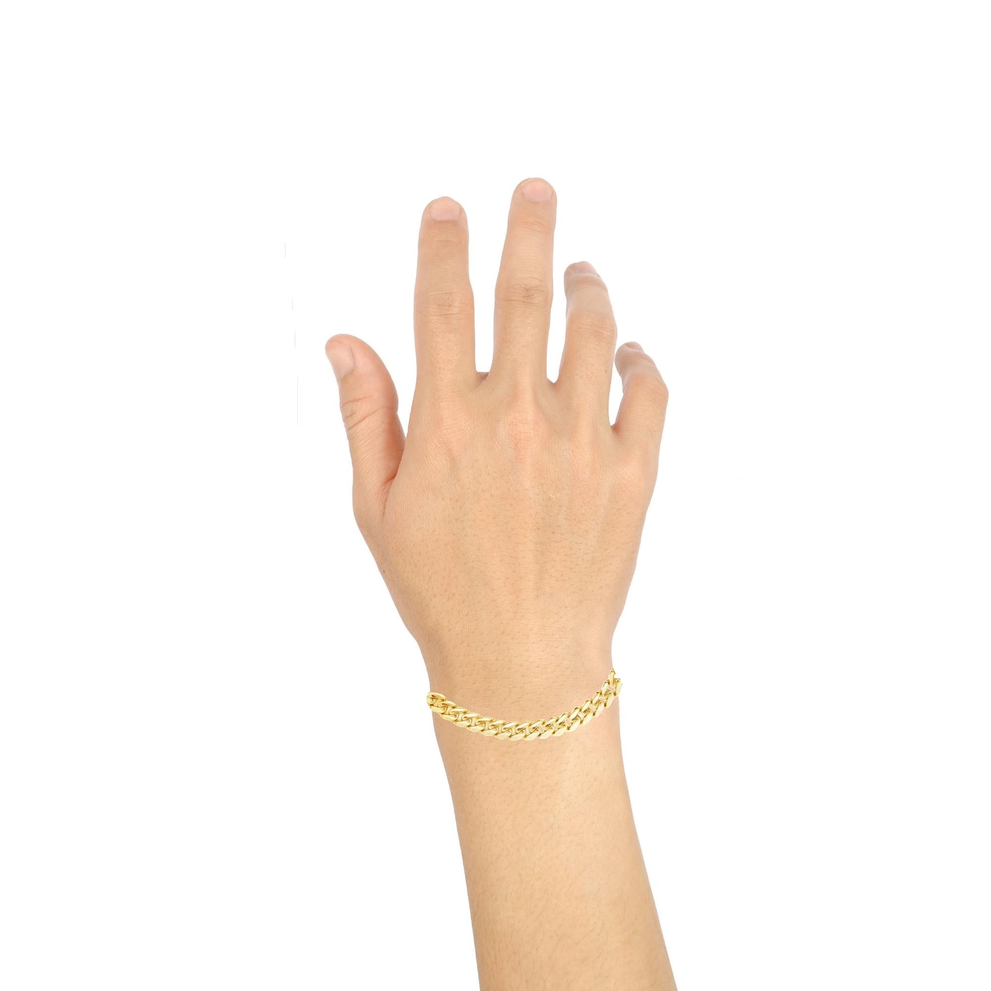 10K Monaco Gold Bracelet – 5MM