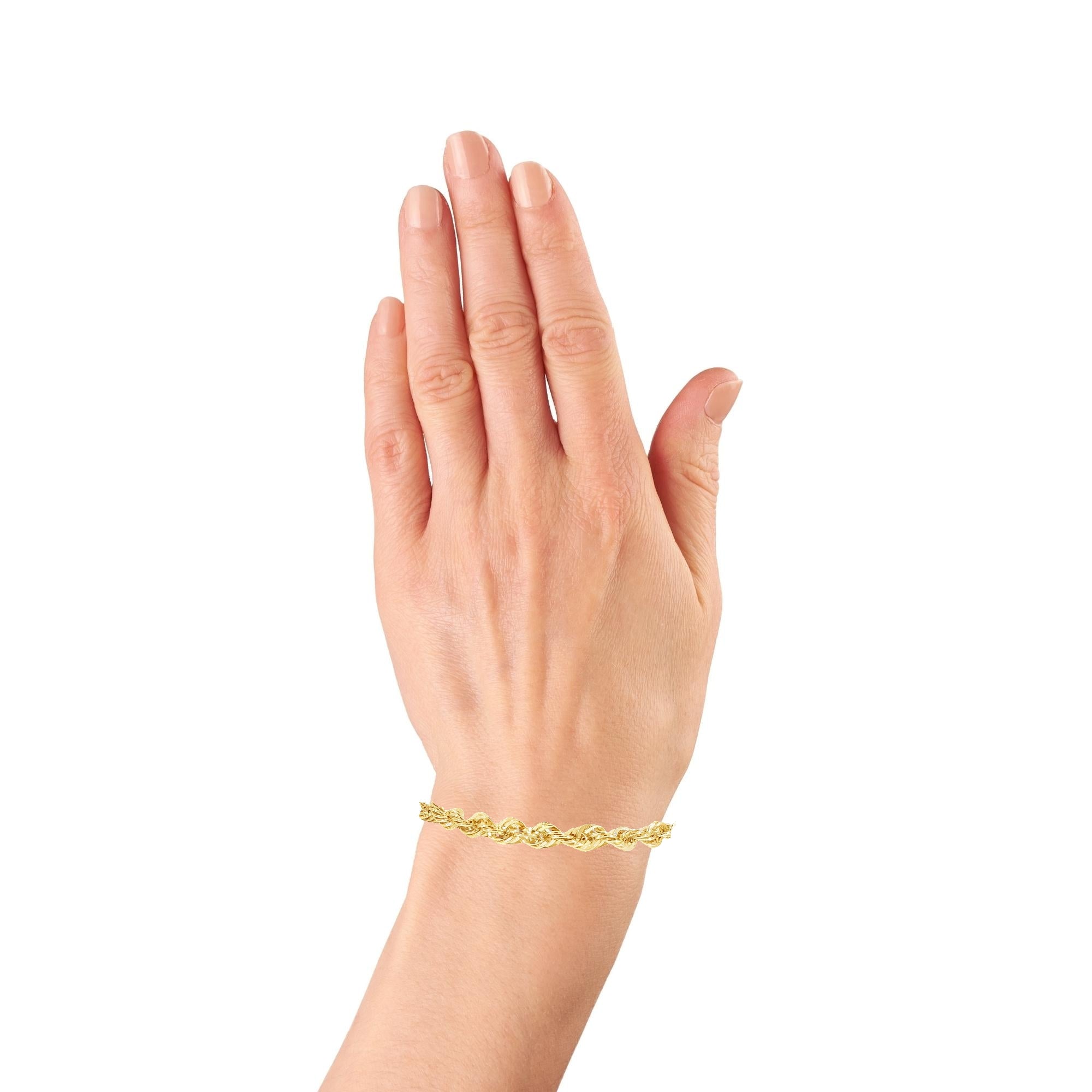 10K Rope Gold Bracelet – 5.5MM