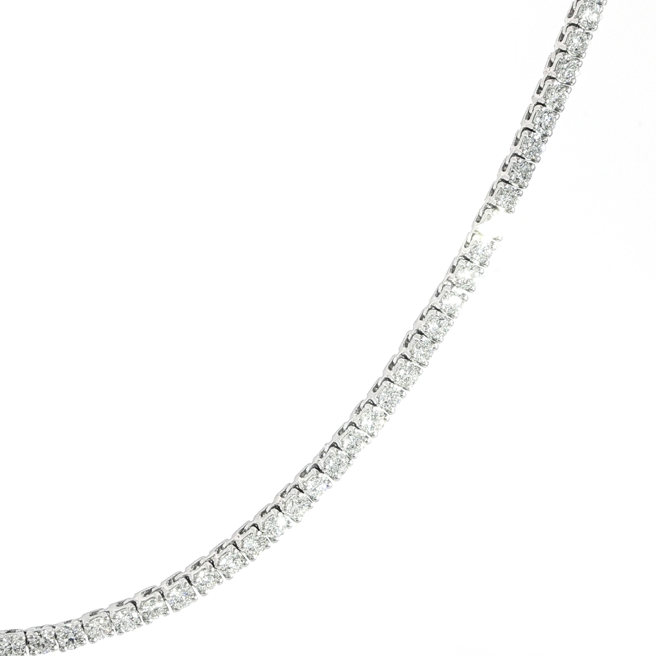14K Diamond Tennis Necklace – 7CTW