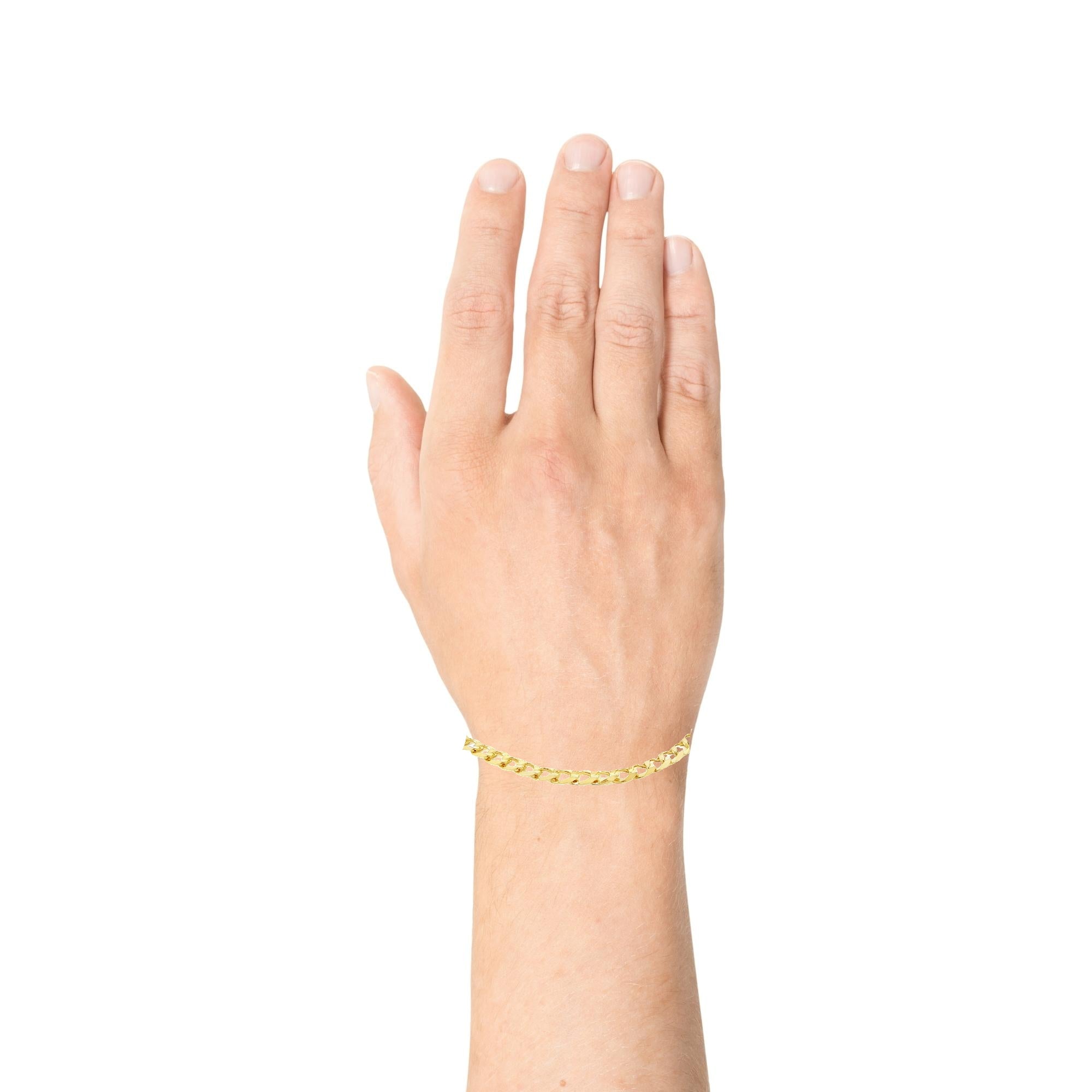 14K Solid Cuban Gold Bracelet – 5MM