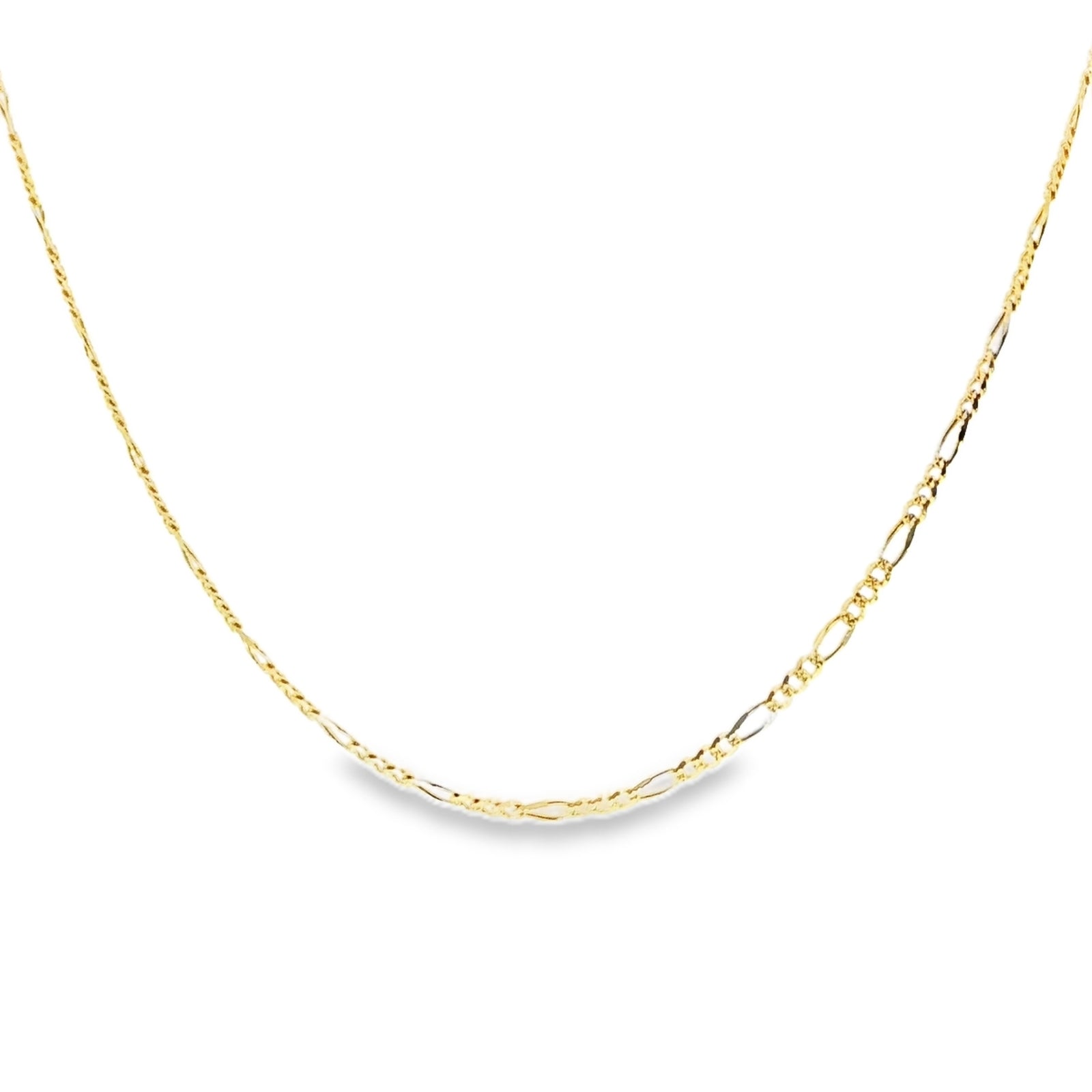 14K Solid Figaro Chain – 2.3MM