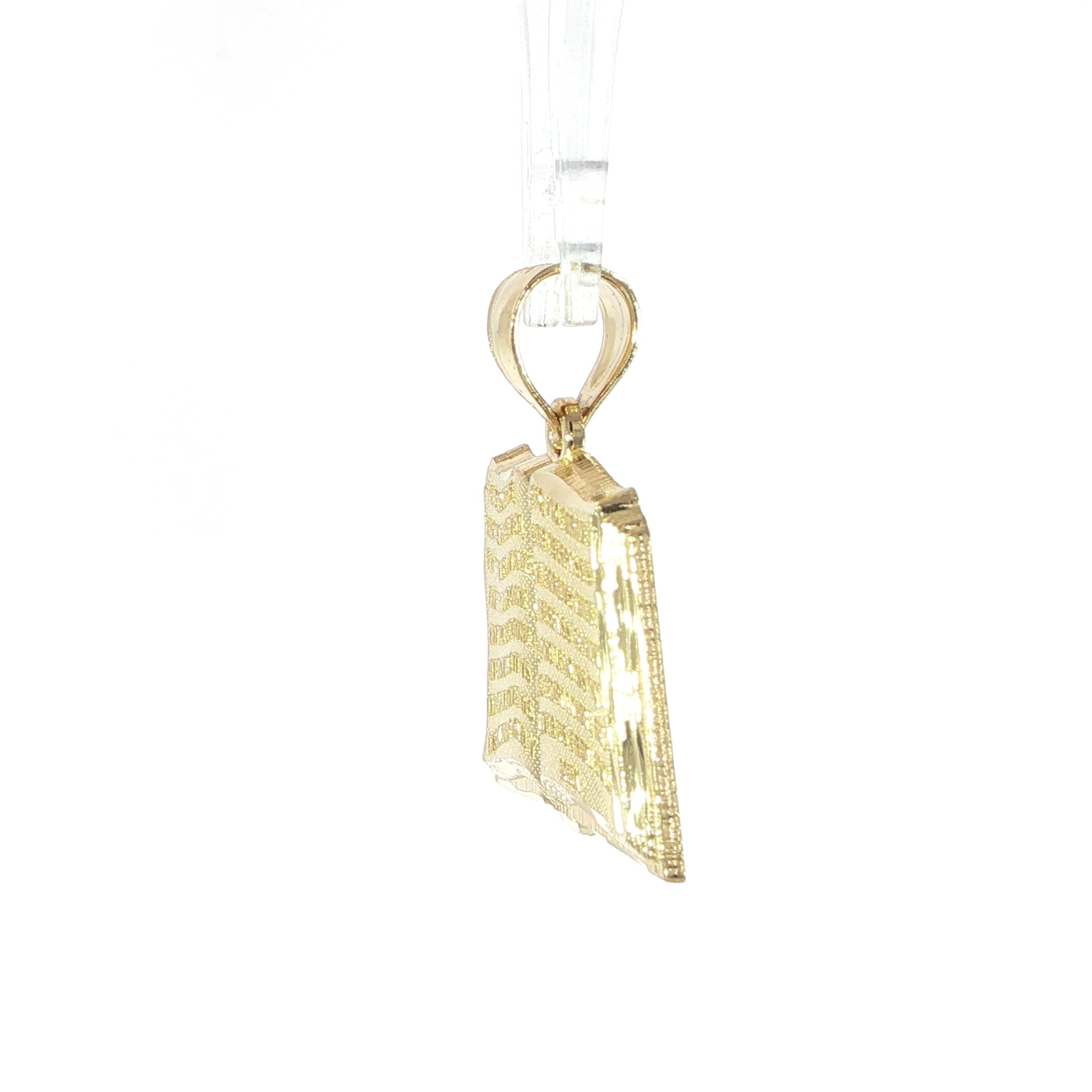 14K Yellow Gold Open Book Pendant