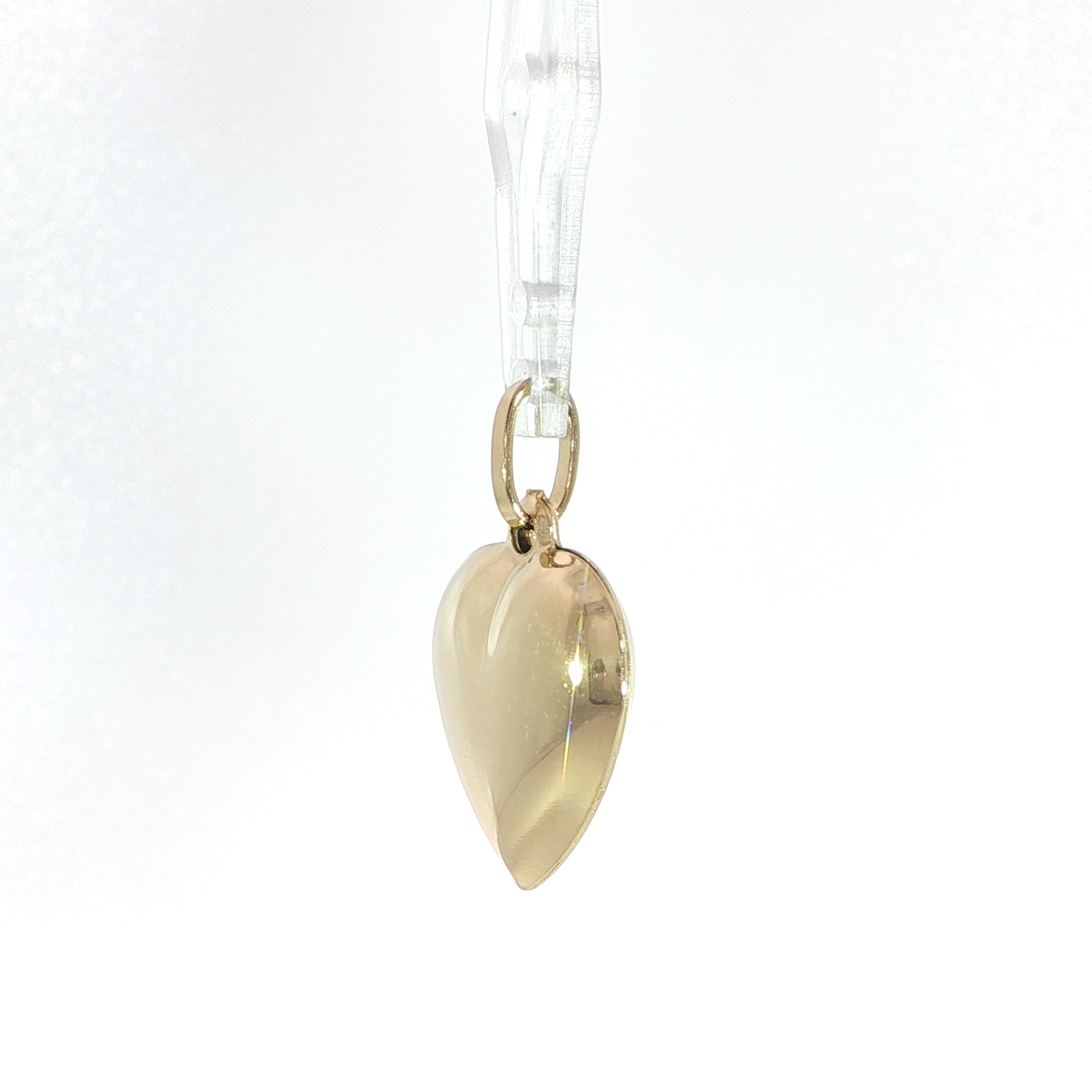 14K Yellow Gold Heart Pendant  #2