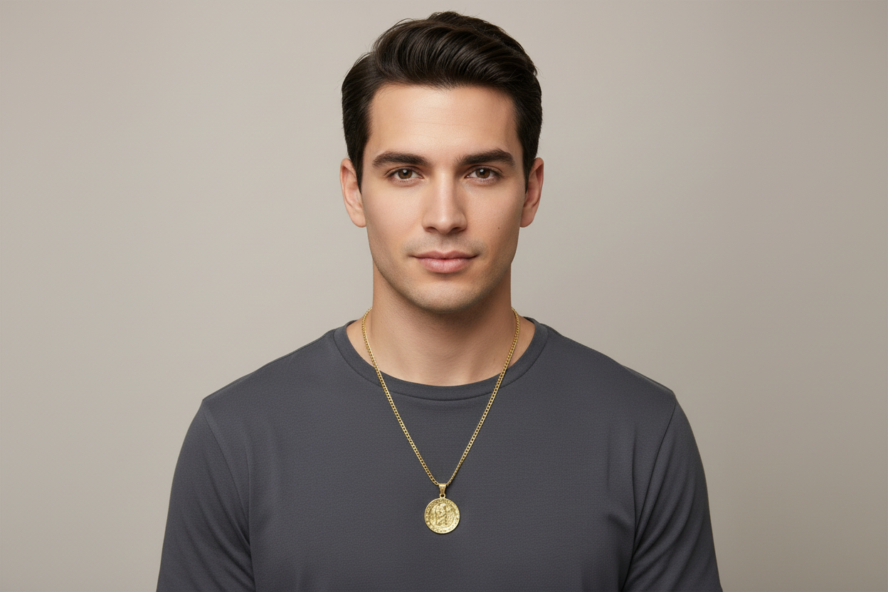 10K Saint Christopher Pendant