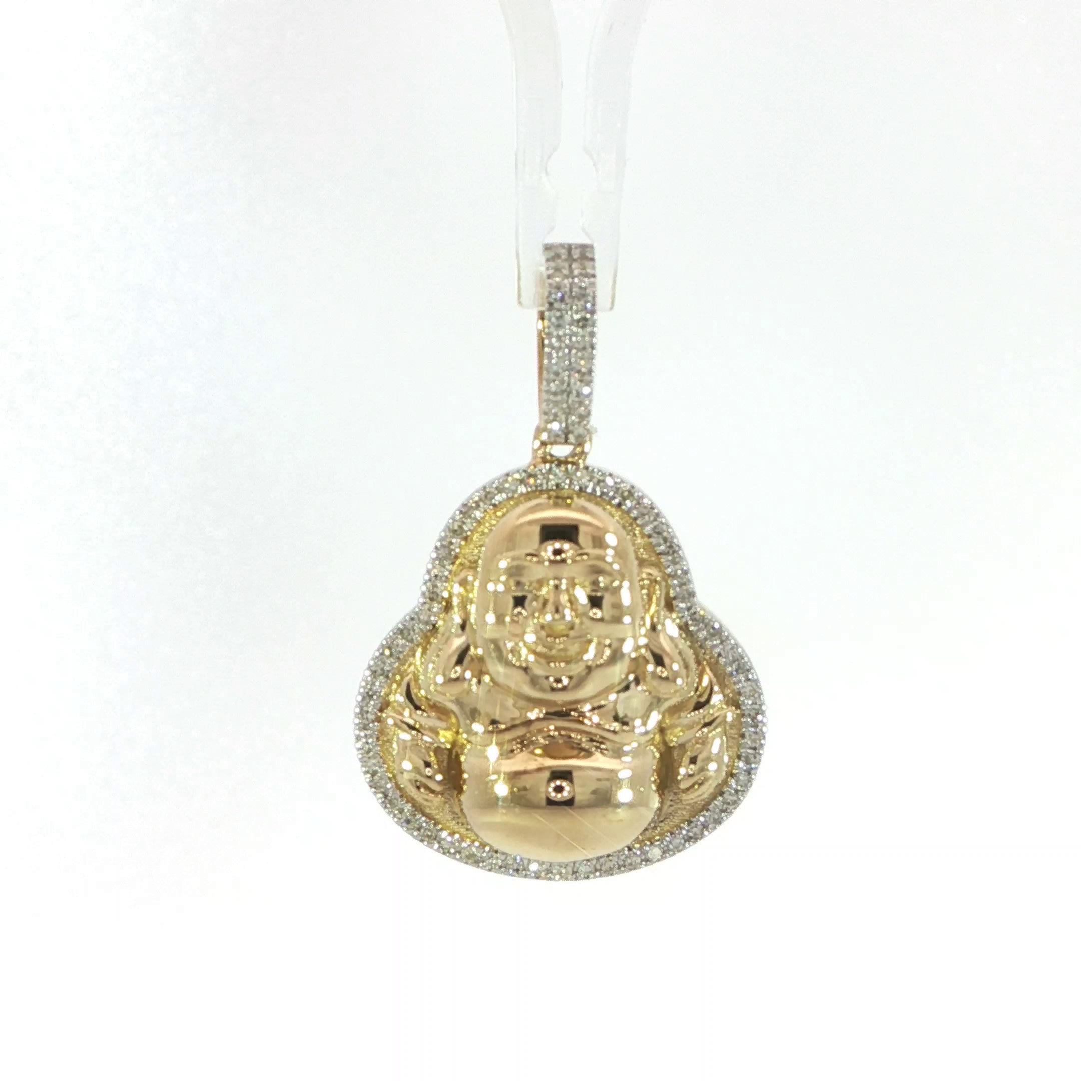 10K Yellow Gold Buddha Pendant