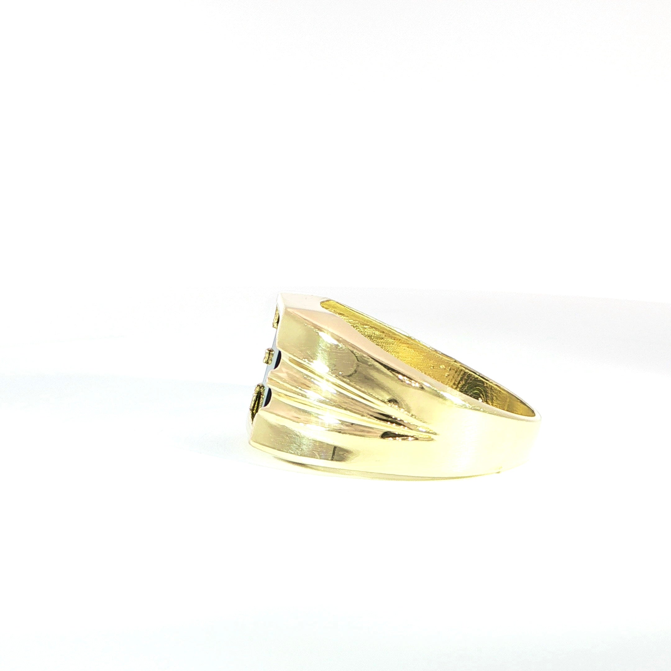 14K Gold with Onyx Stone Ring