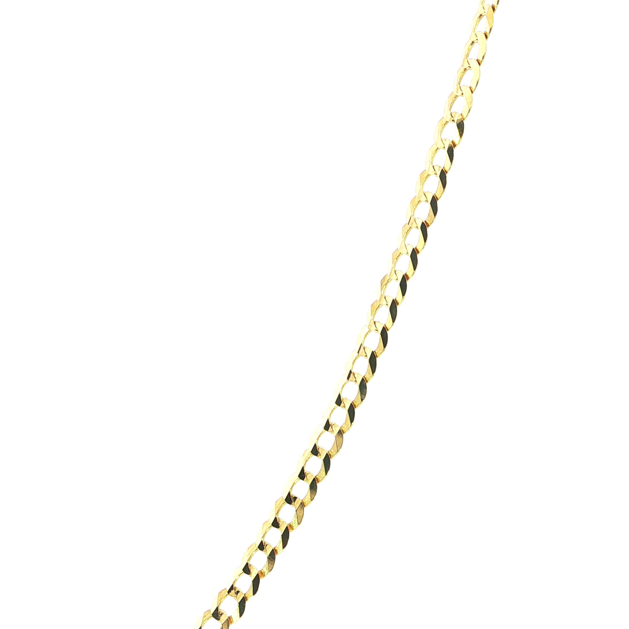14K Solid Cuban Link Chain - 3.8 MM