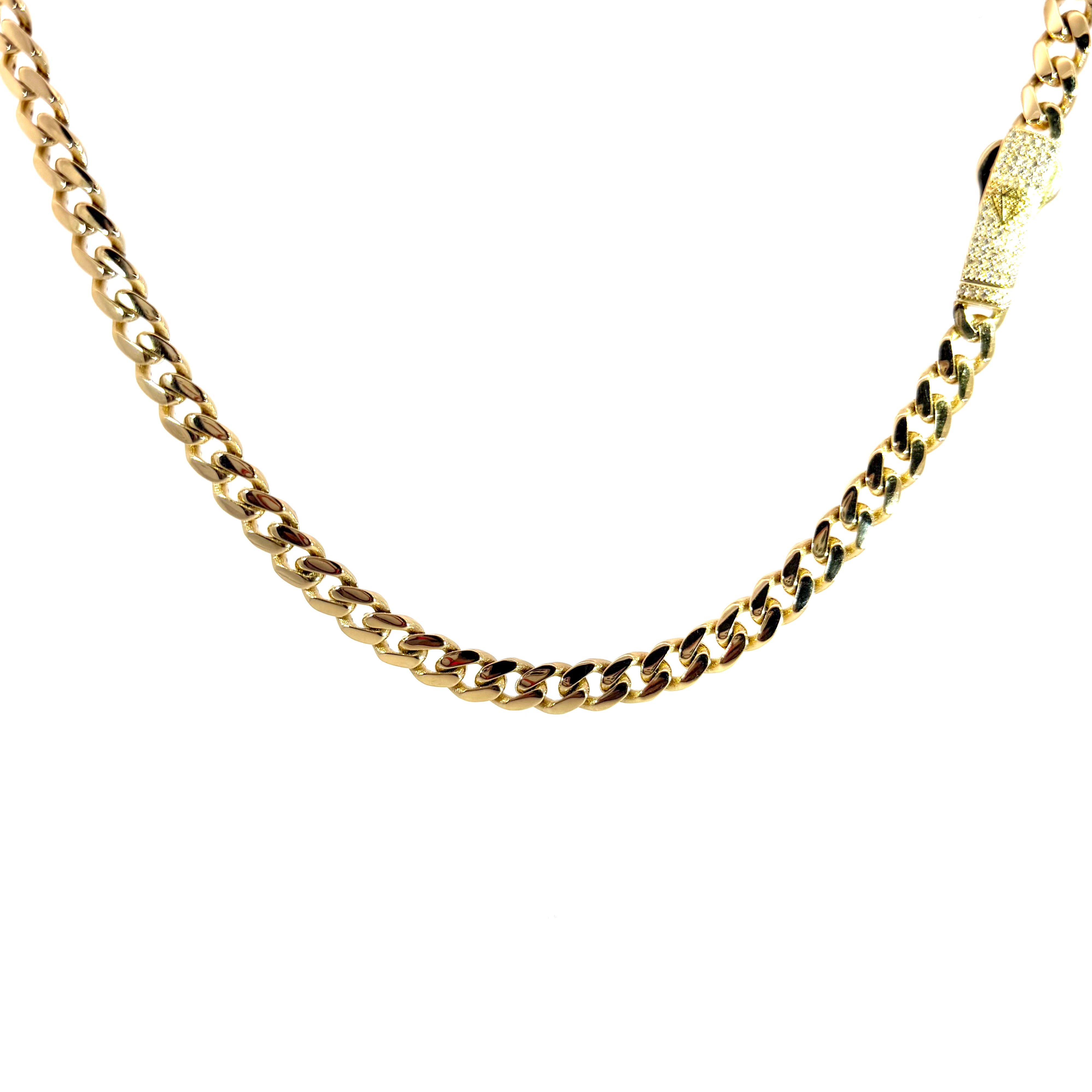 14K Yellow Gold Miami Cuban Chain – 7mm