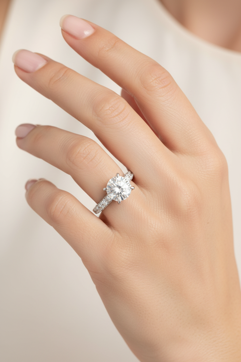 4.75 CTW White Gold Diamond Engagement Ring