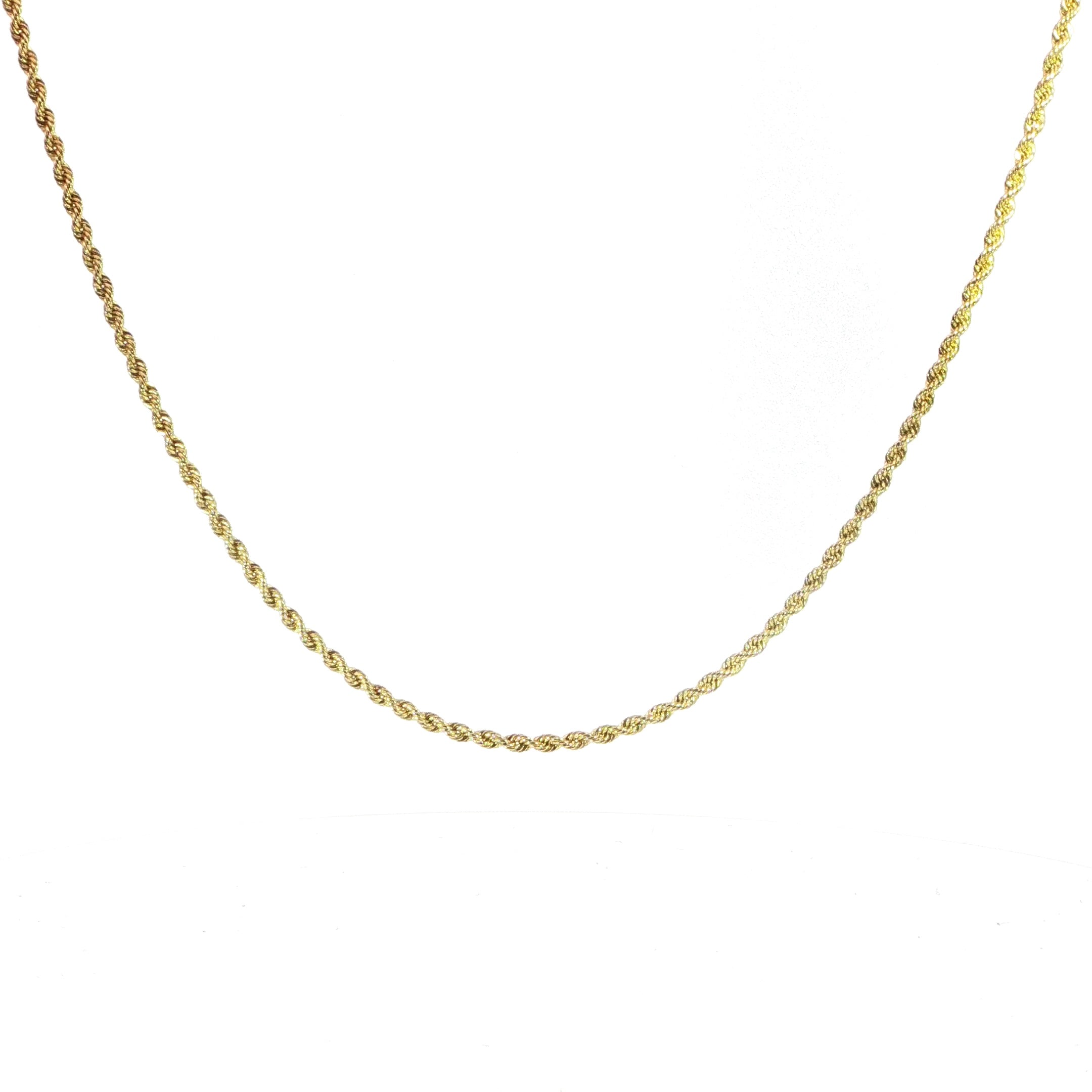10K Gold Rope Chain - 2.5MM
