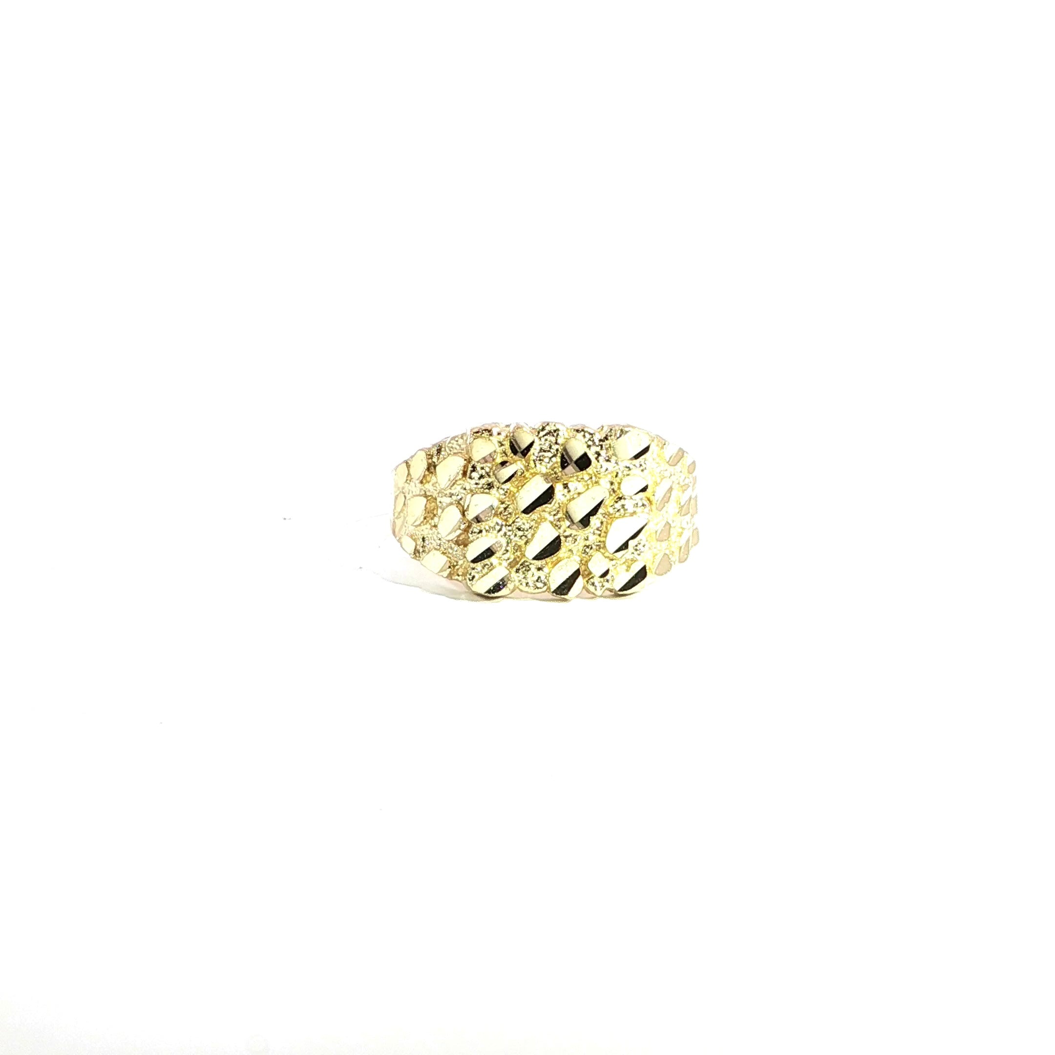 14K Gold Nugget Ring – 11.54mm
